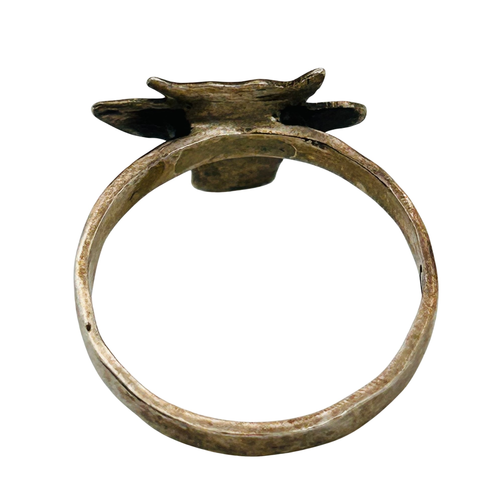 Signed Navajo Sterling Ring Sz 8.5