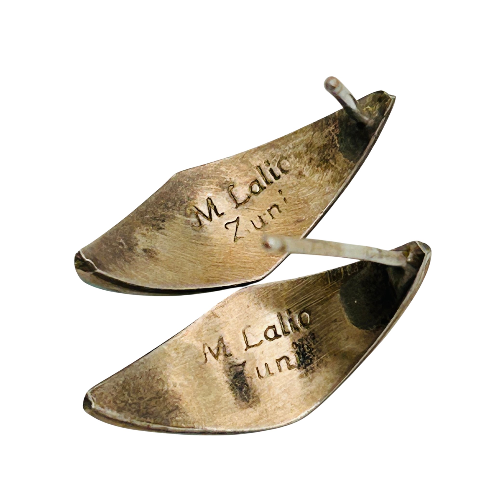 M. Lalio Zuni Sterling Turquoise Earrings