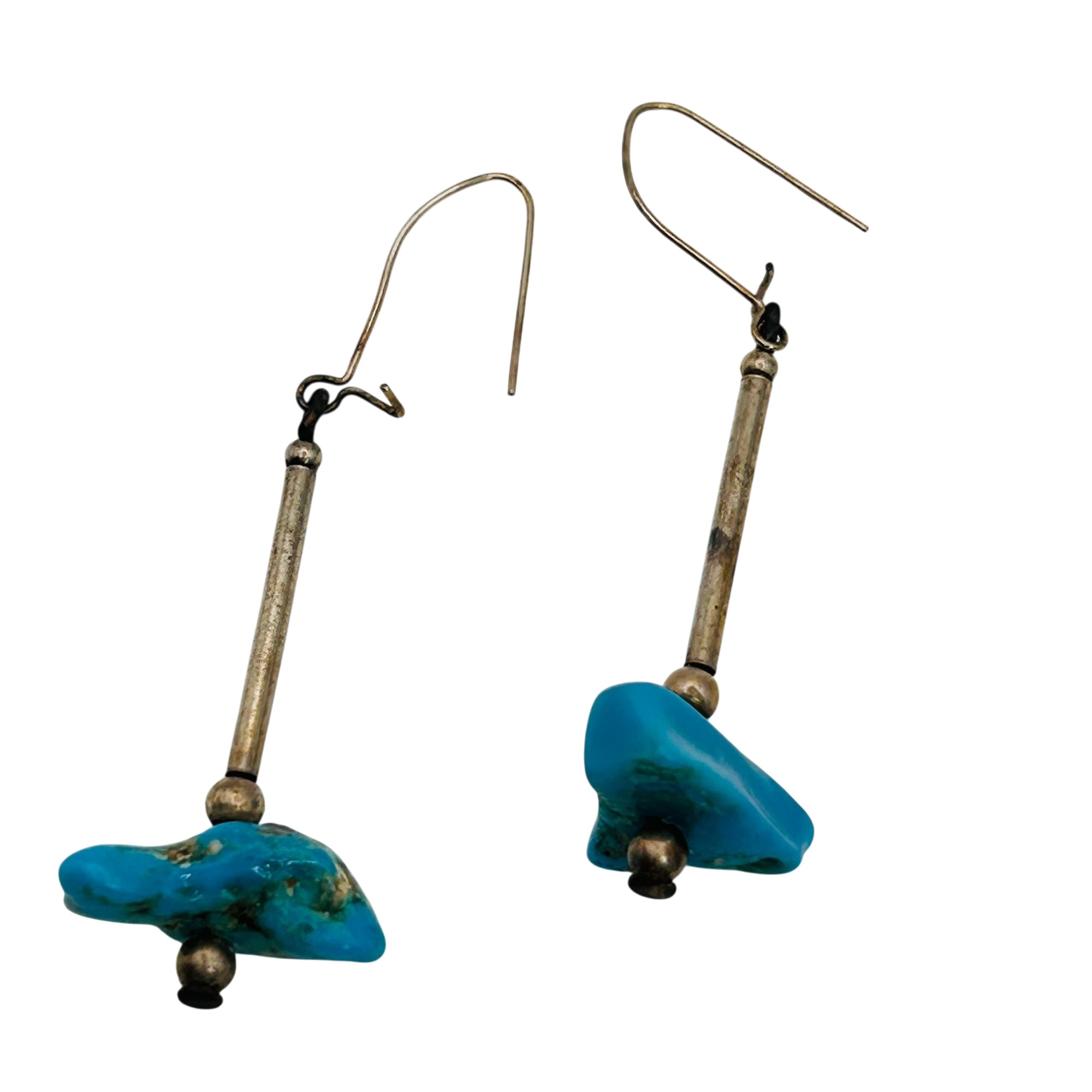 Southwest Sterling Turquoise Earrings