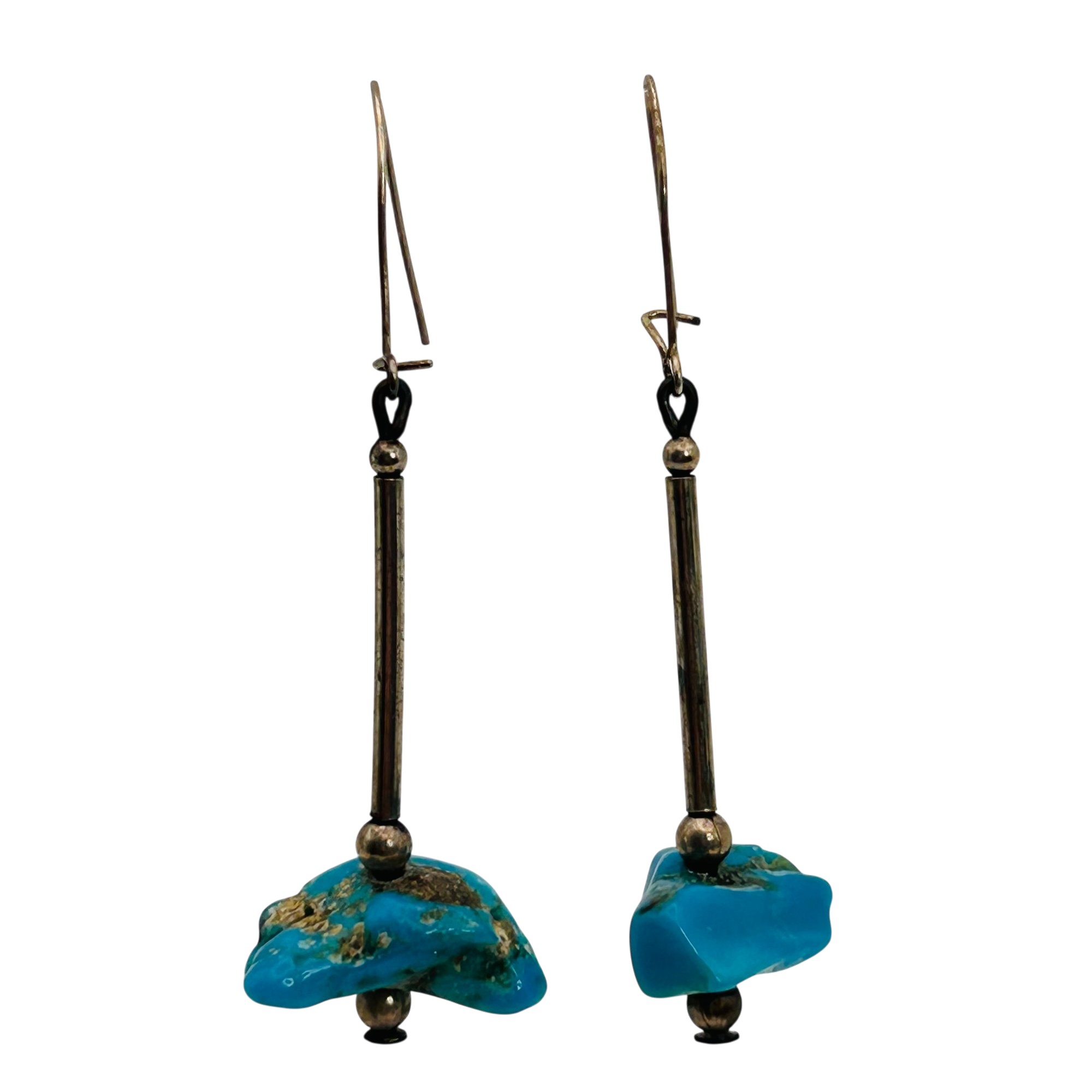 Southwest Sterling Turquoise Earrings
