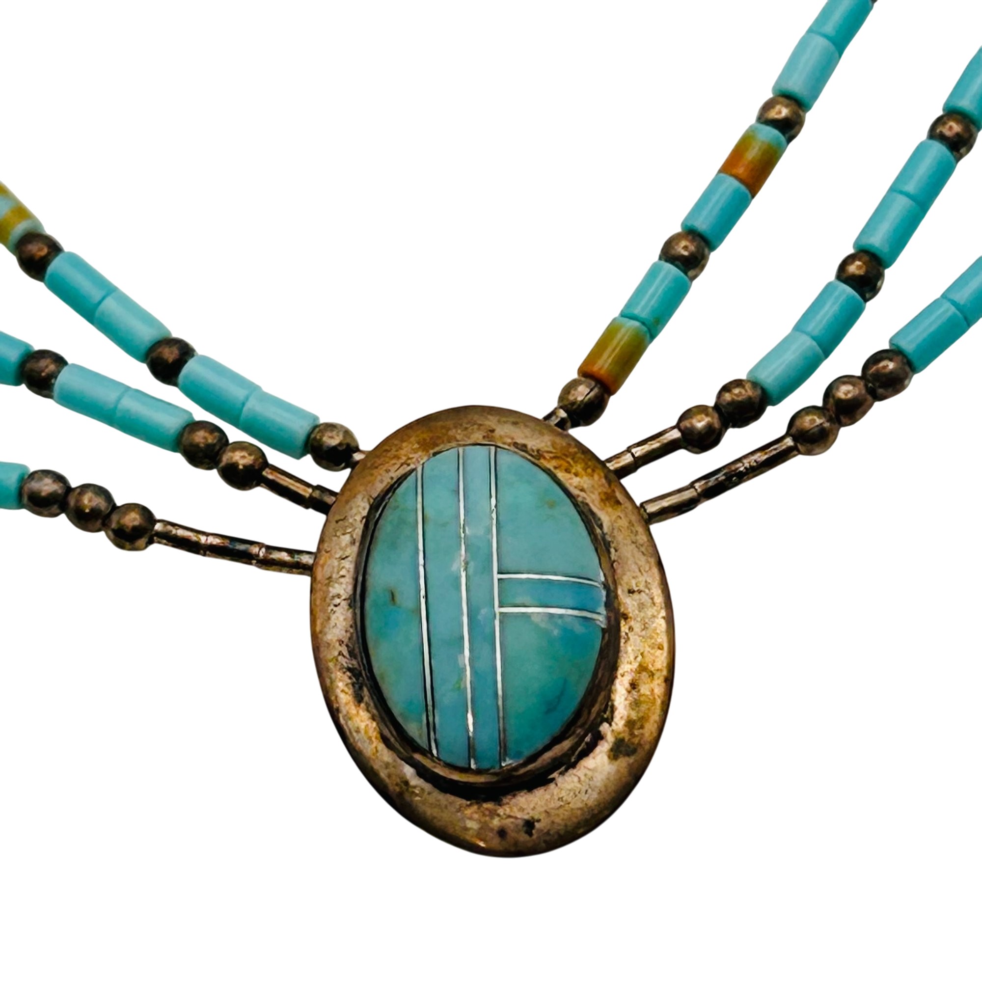 Ella Peter Navajo Sterling Liquid Silver Necklace