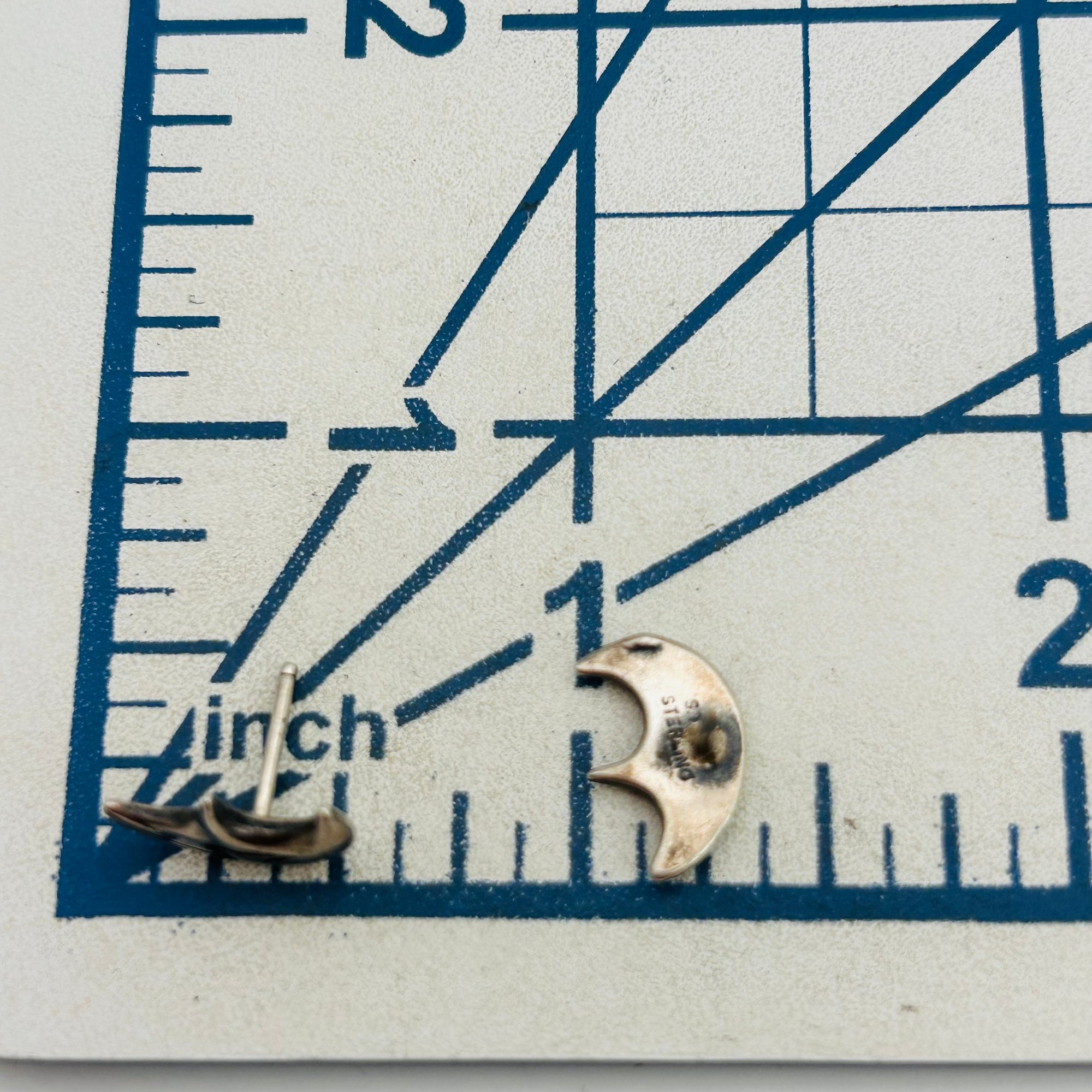 Vintage Navajo Sterling Bear Earrings