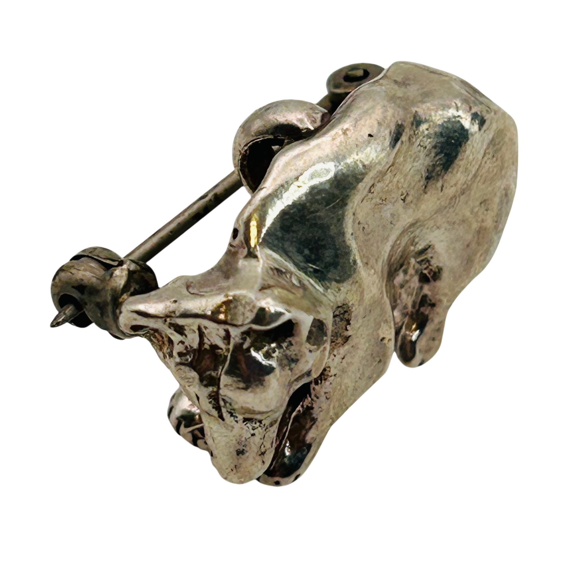 Southwest Sterling Bear Pendant/Brooch