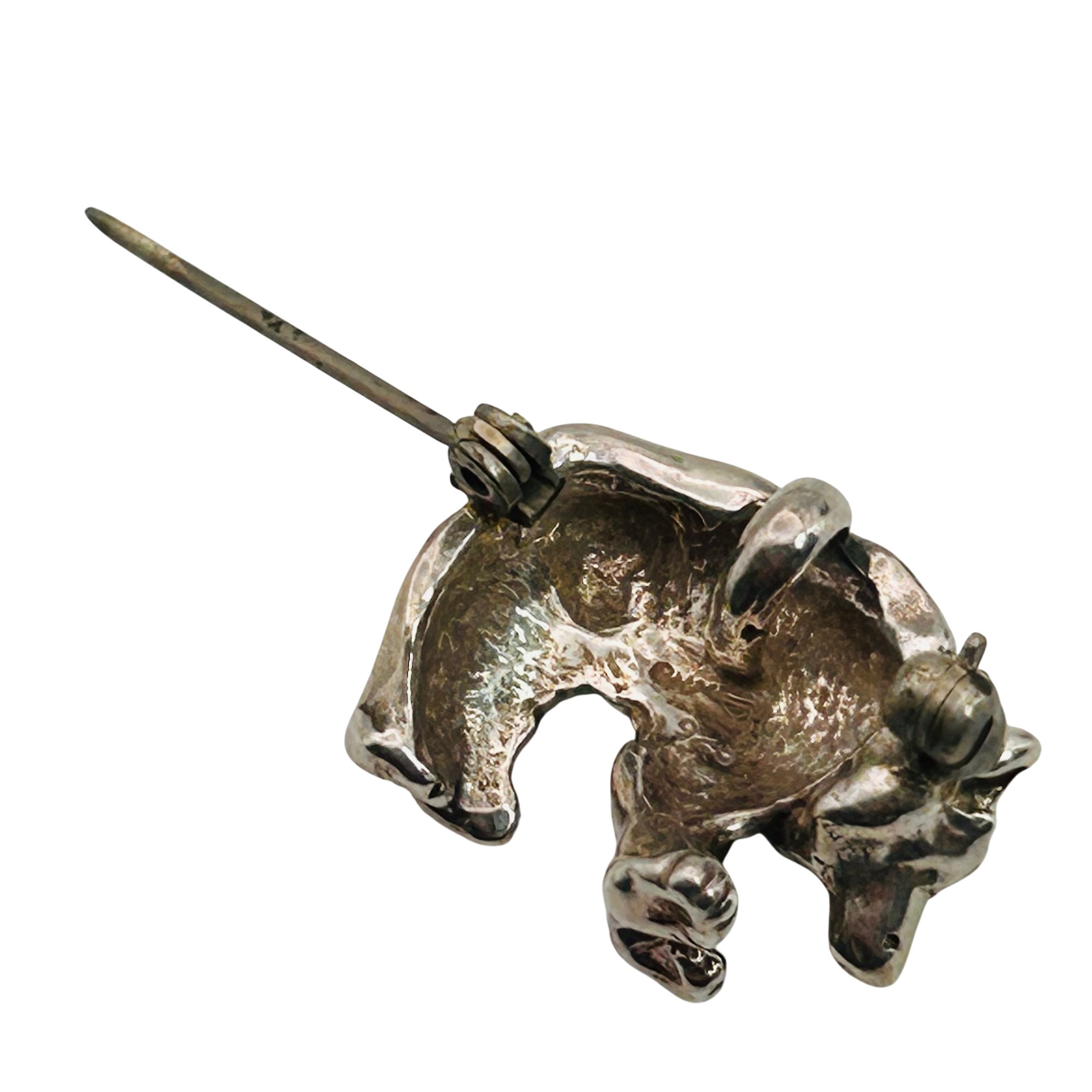 Southwest Sterling Bear Pendant/Brooch