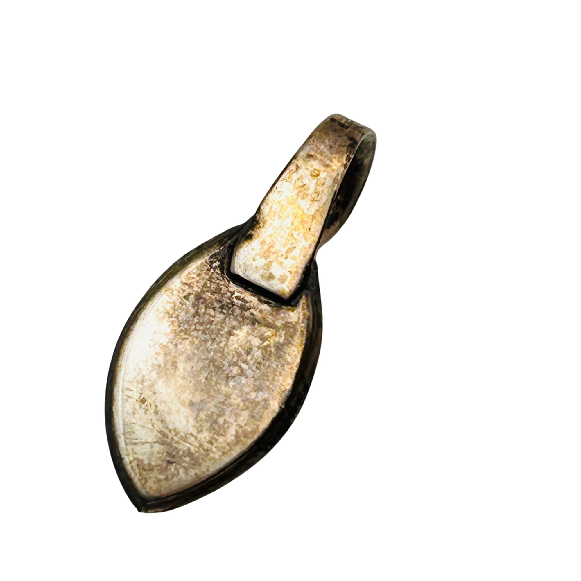 Native Sterling Inlay Turquoise Onyx Pendant