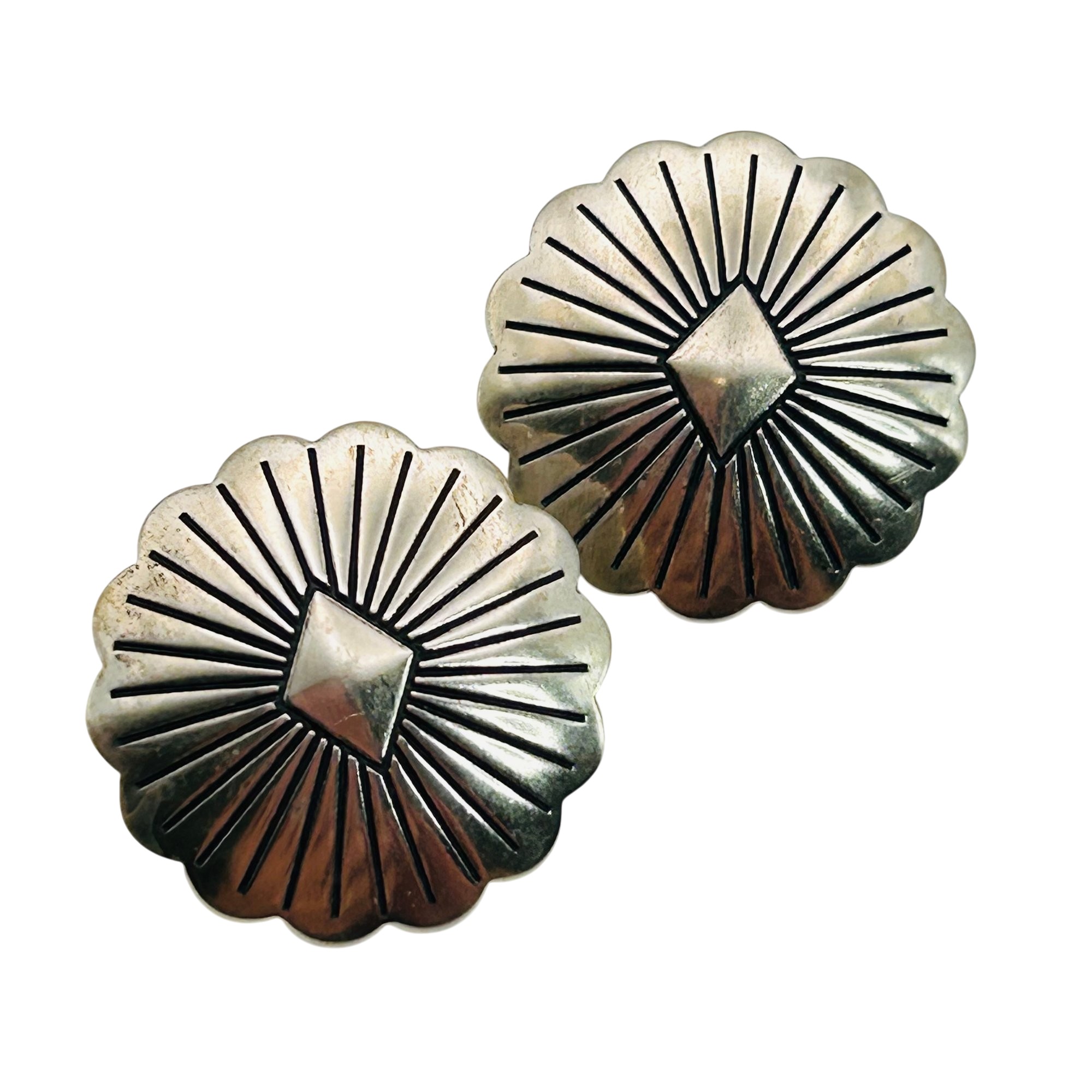 Vintage Navajo Sterling Earrings