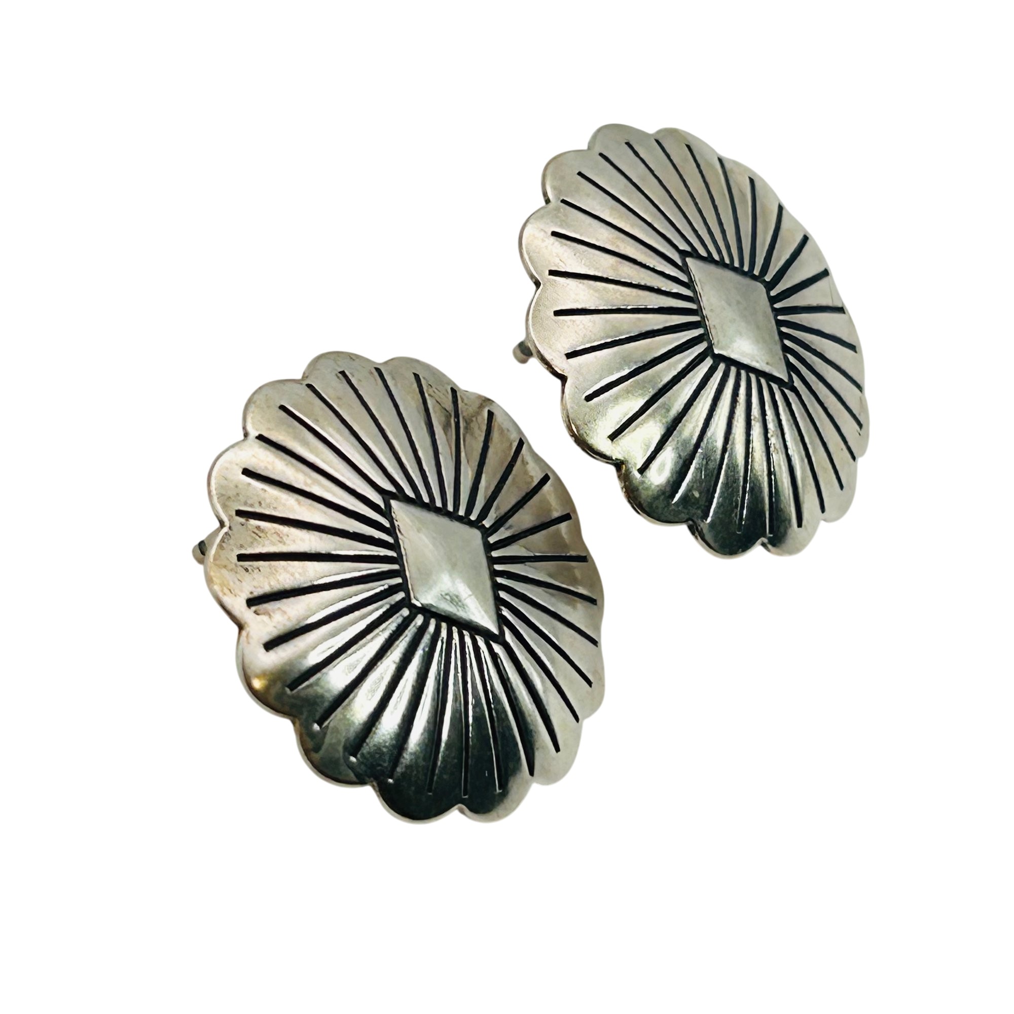 Vintage Navajo Sterling Earrings