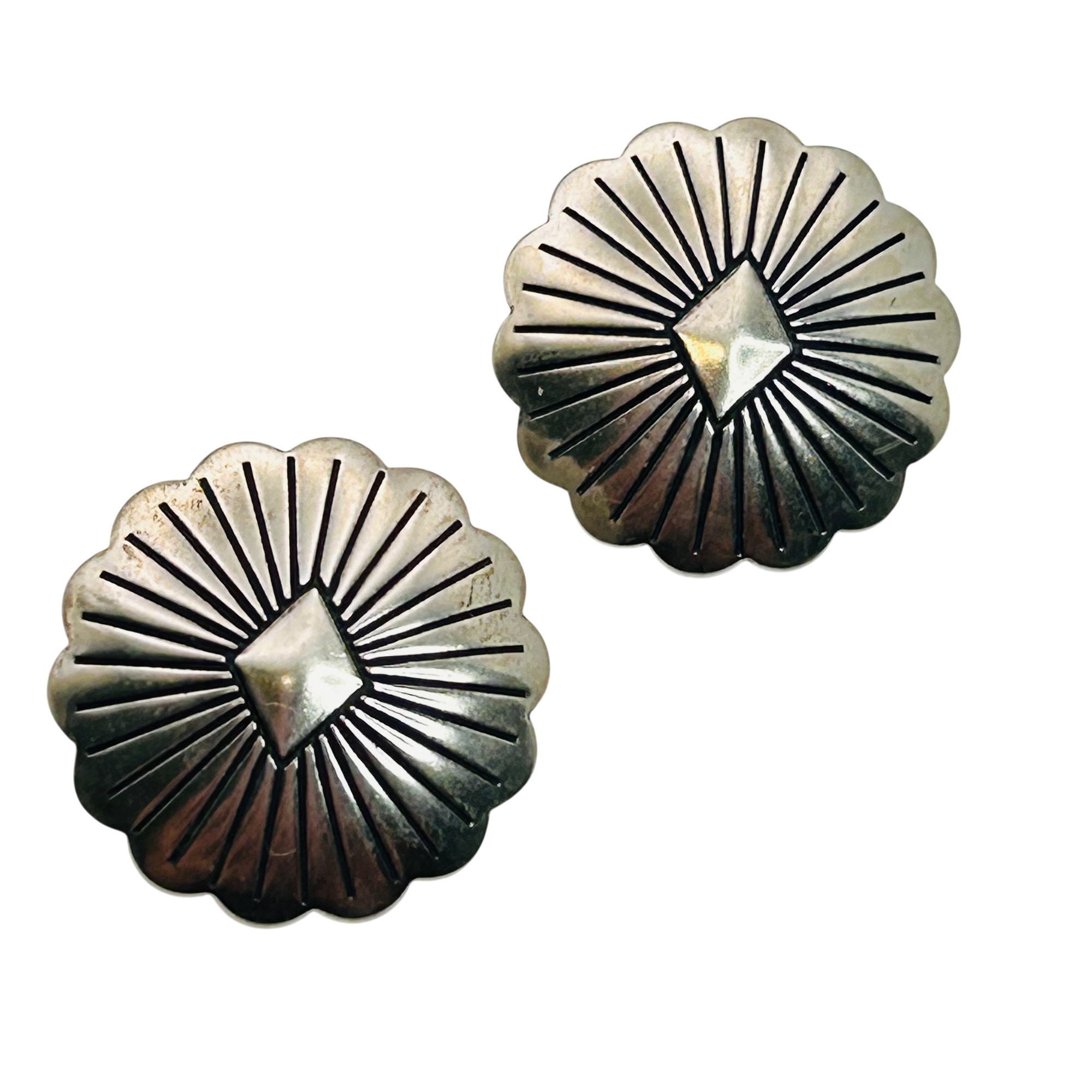Vintage Navajo Sterling Earrings
