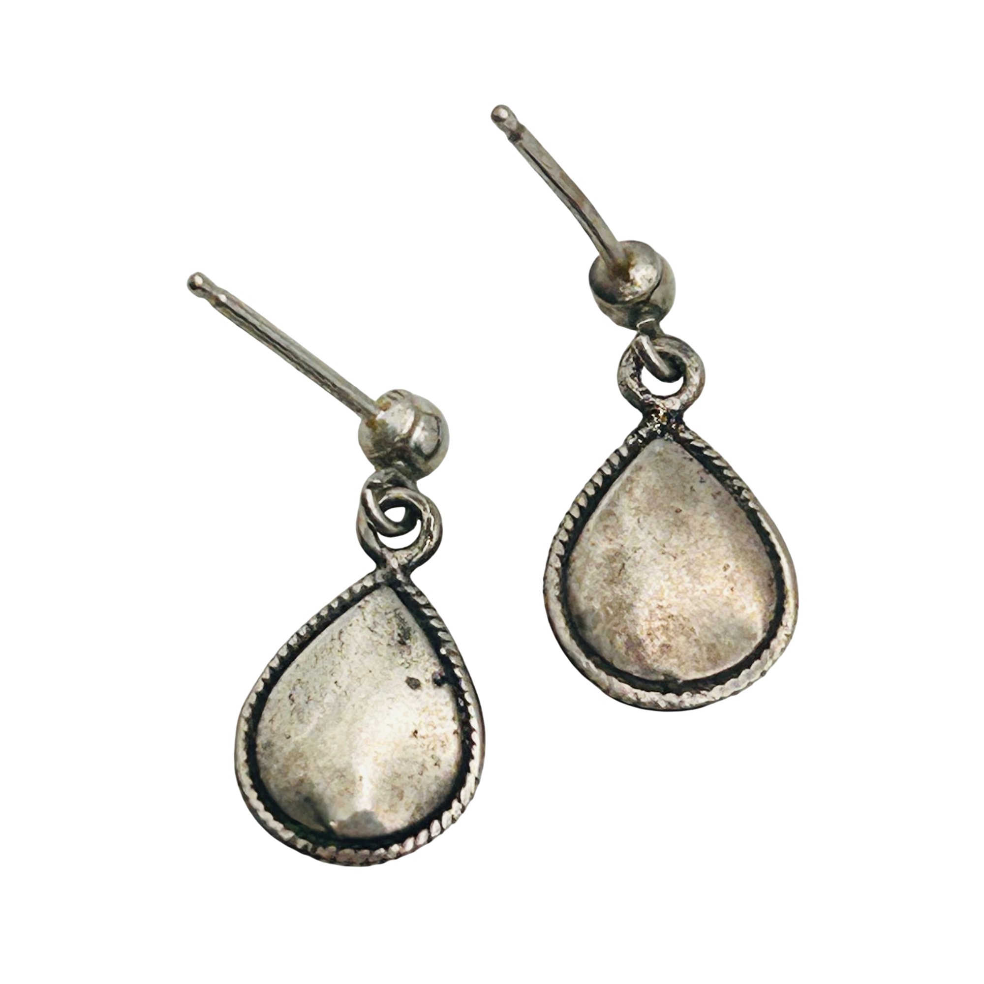 Southwest Sterling Malachite Earrings