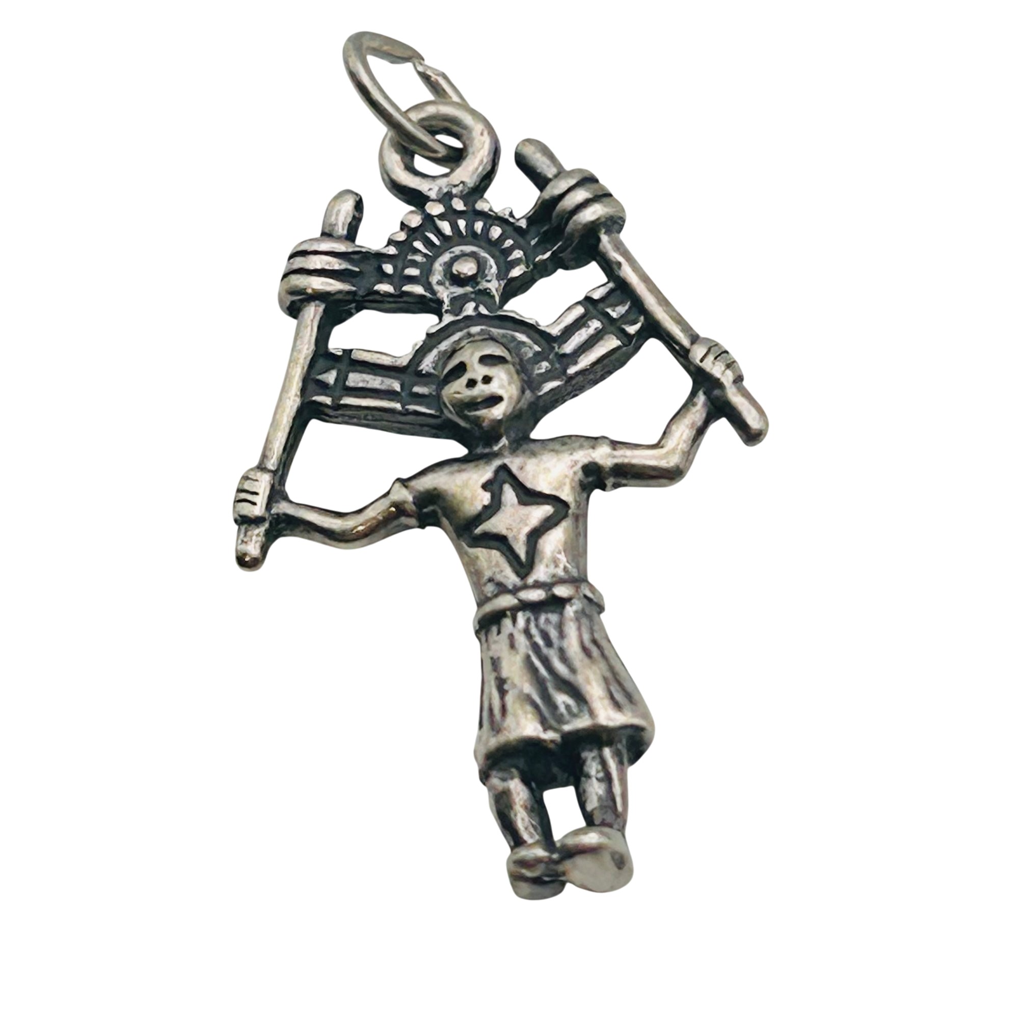 Southwest Sterling Kachina Dancer Charm