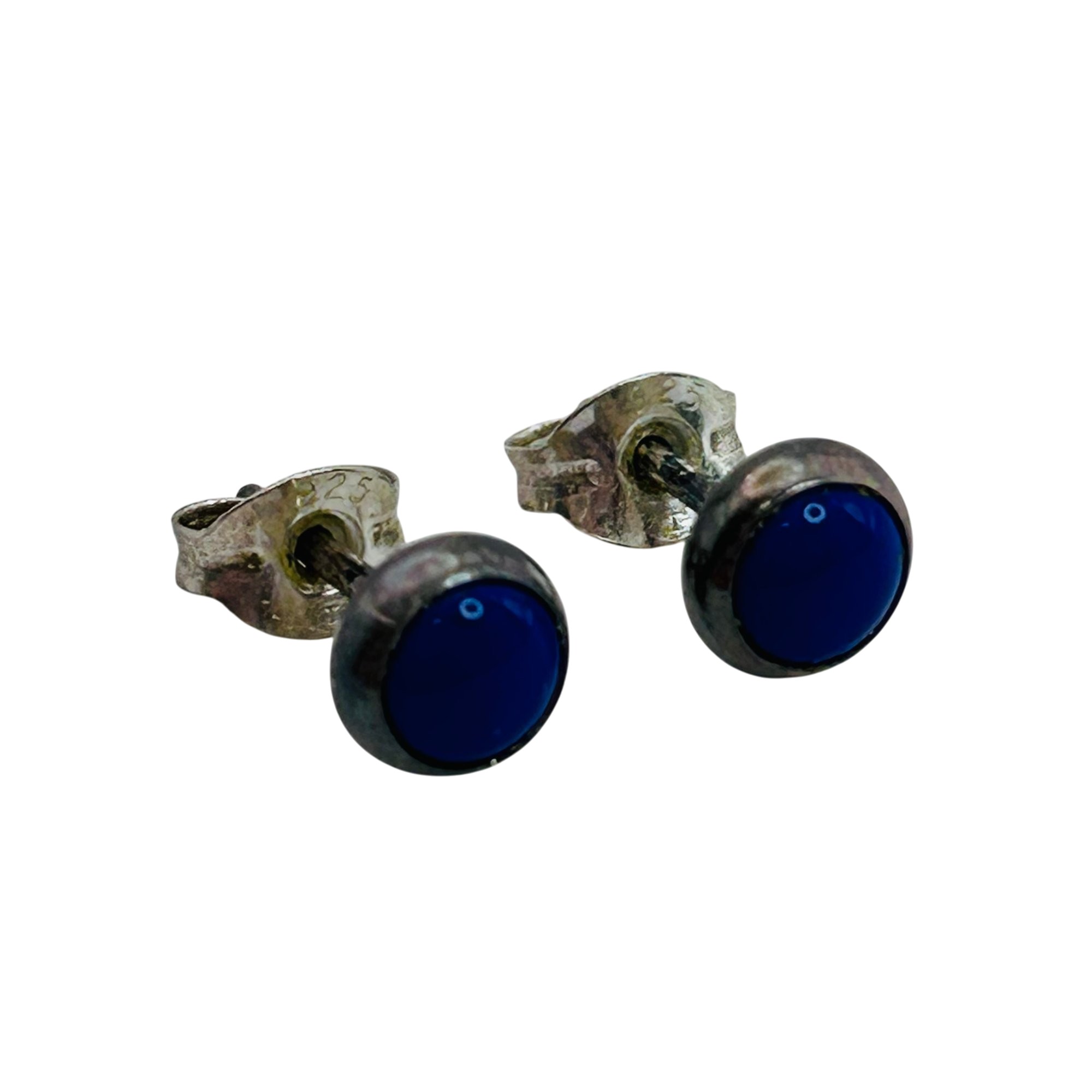Southwest Sterling Lapis Lazuli Earrings