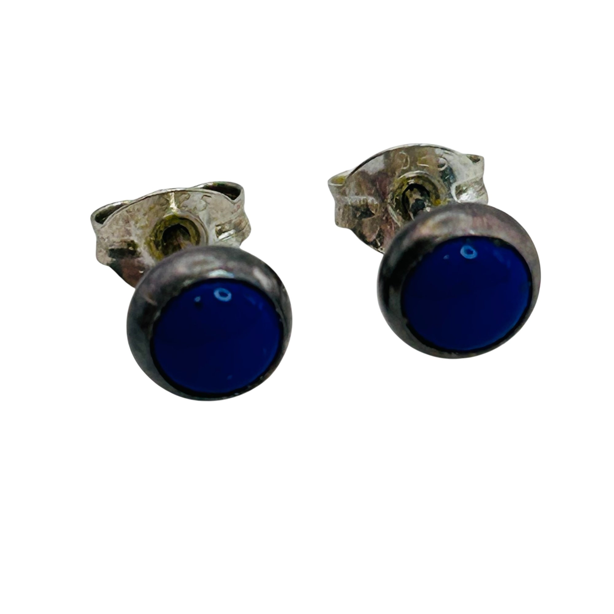 Southwest Sterling Lapis Lazuli Earrings