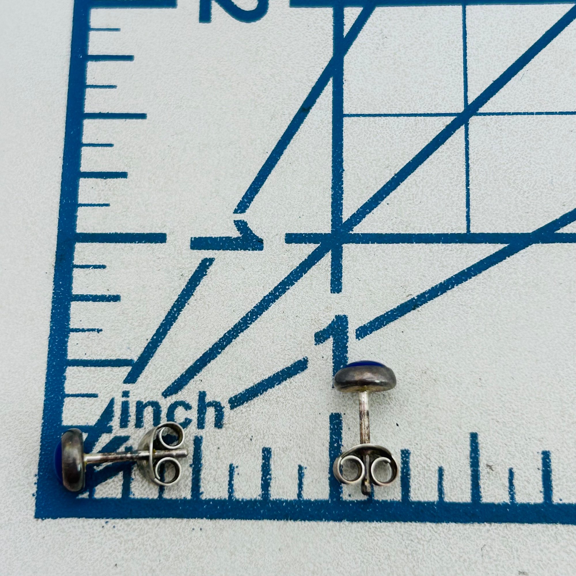 Southwest Sterling Lapis Lazuli Earrings