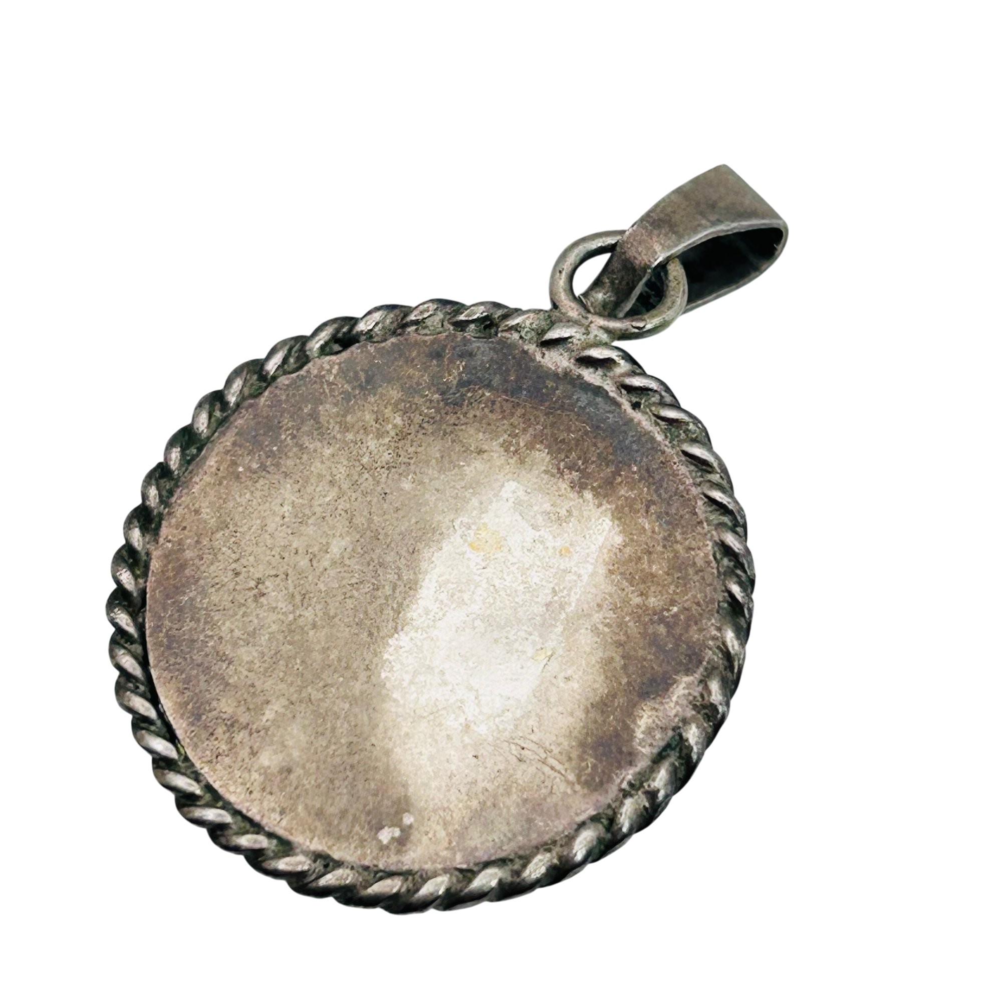 Southwest Sterling Pink Stone Pendant