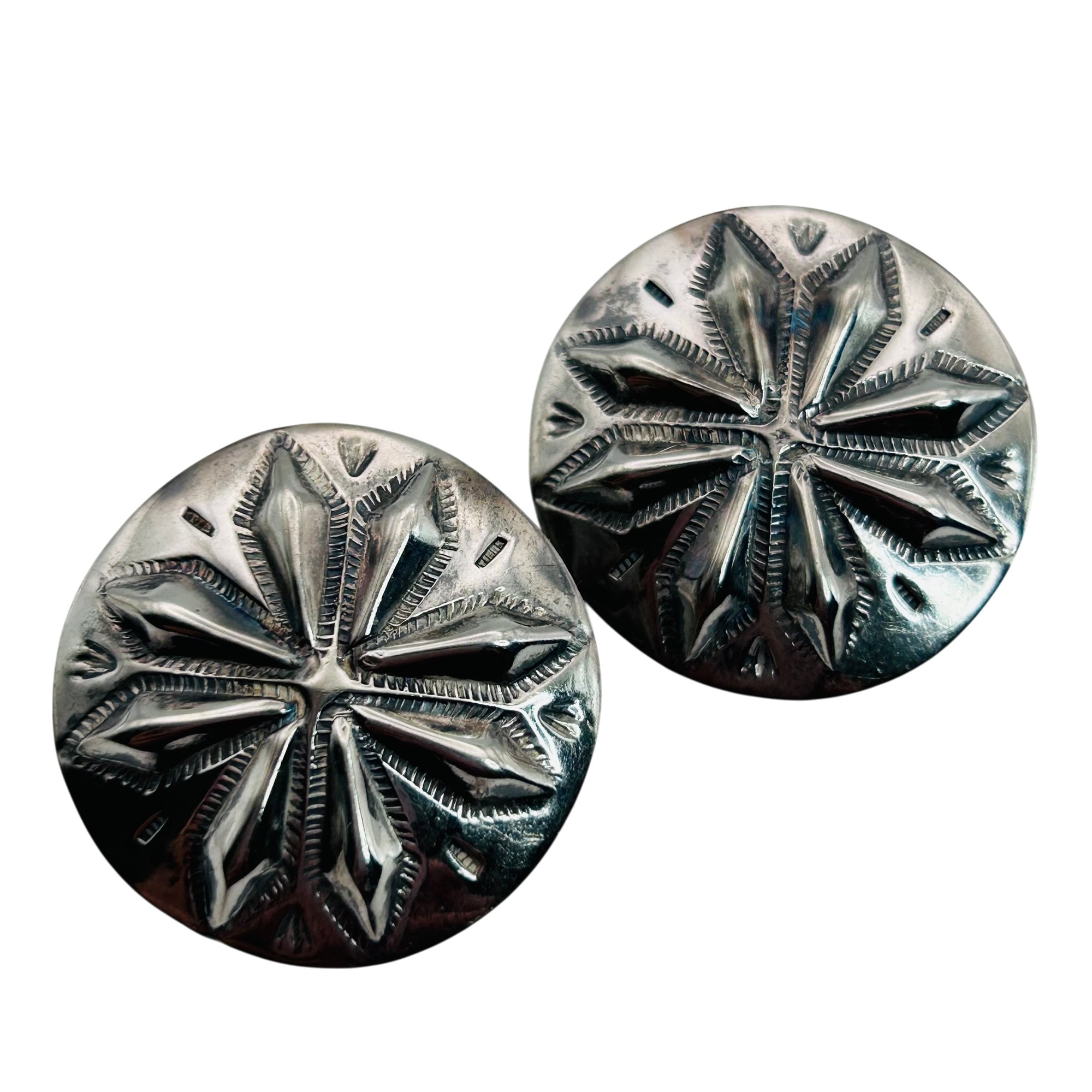 Signed Navajo Sterling Earrings