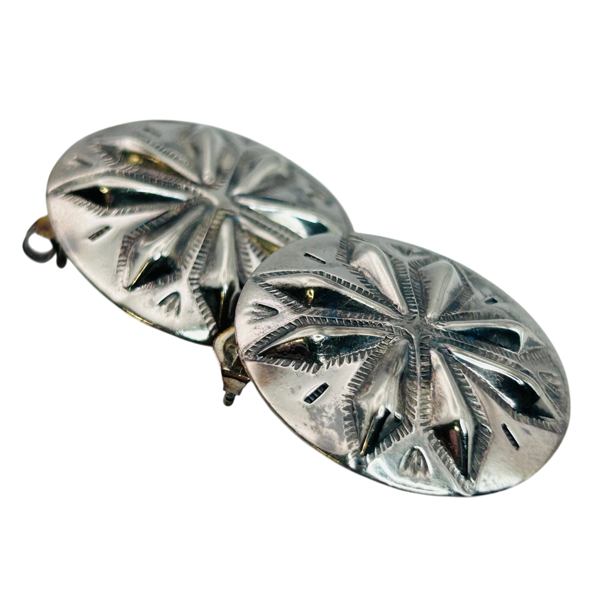 Signed Navajo Sterling Earrings