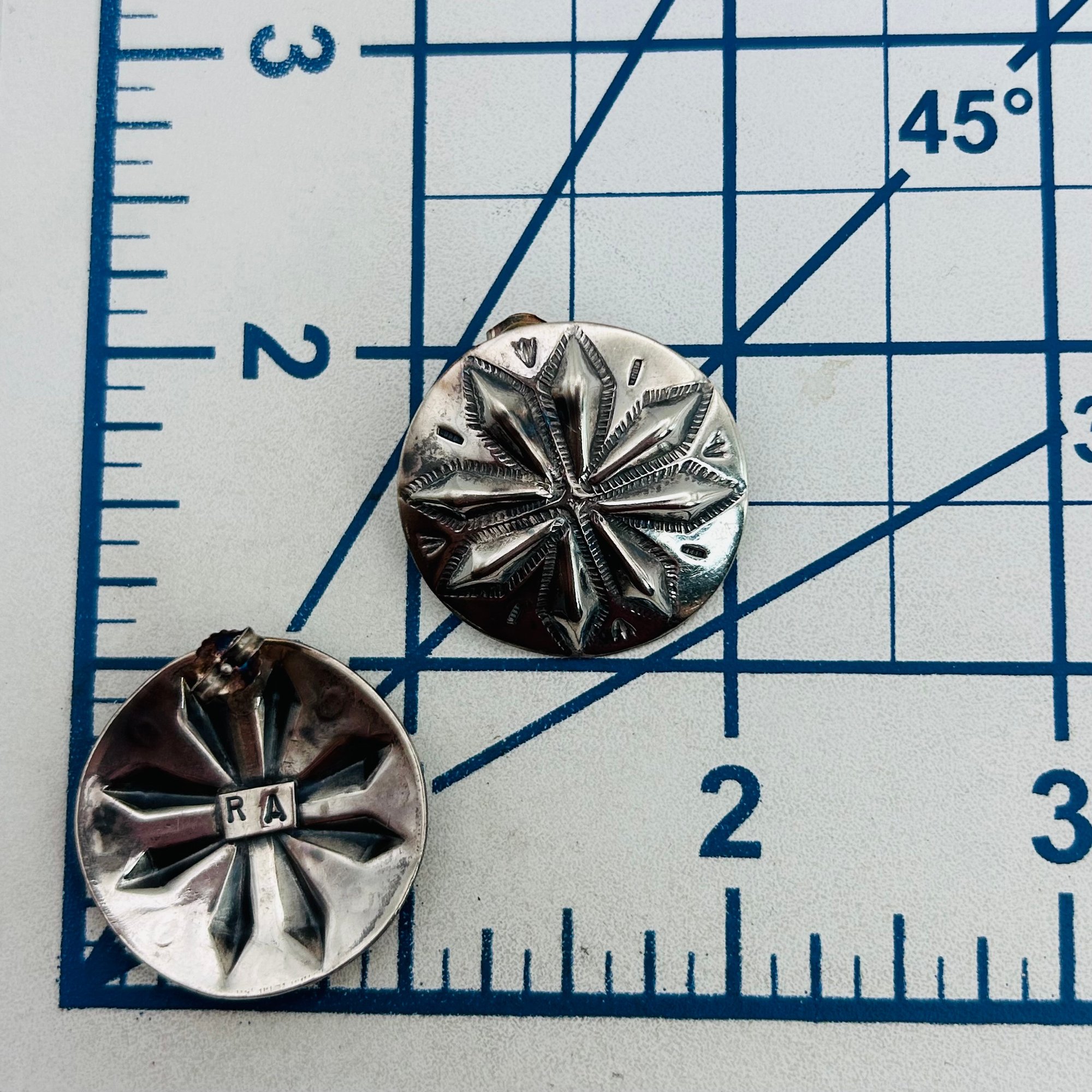 Signed Navajo Sterling Earrings