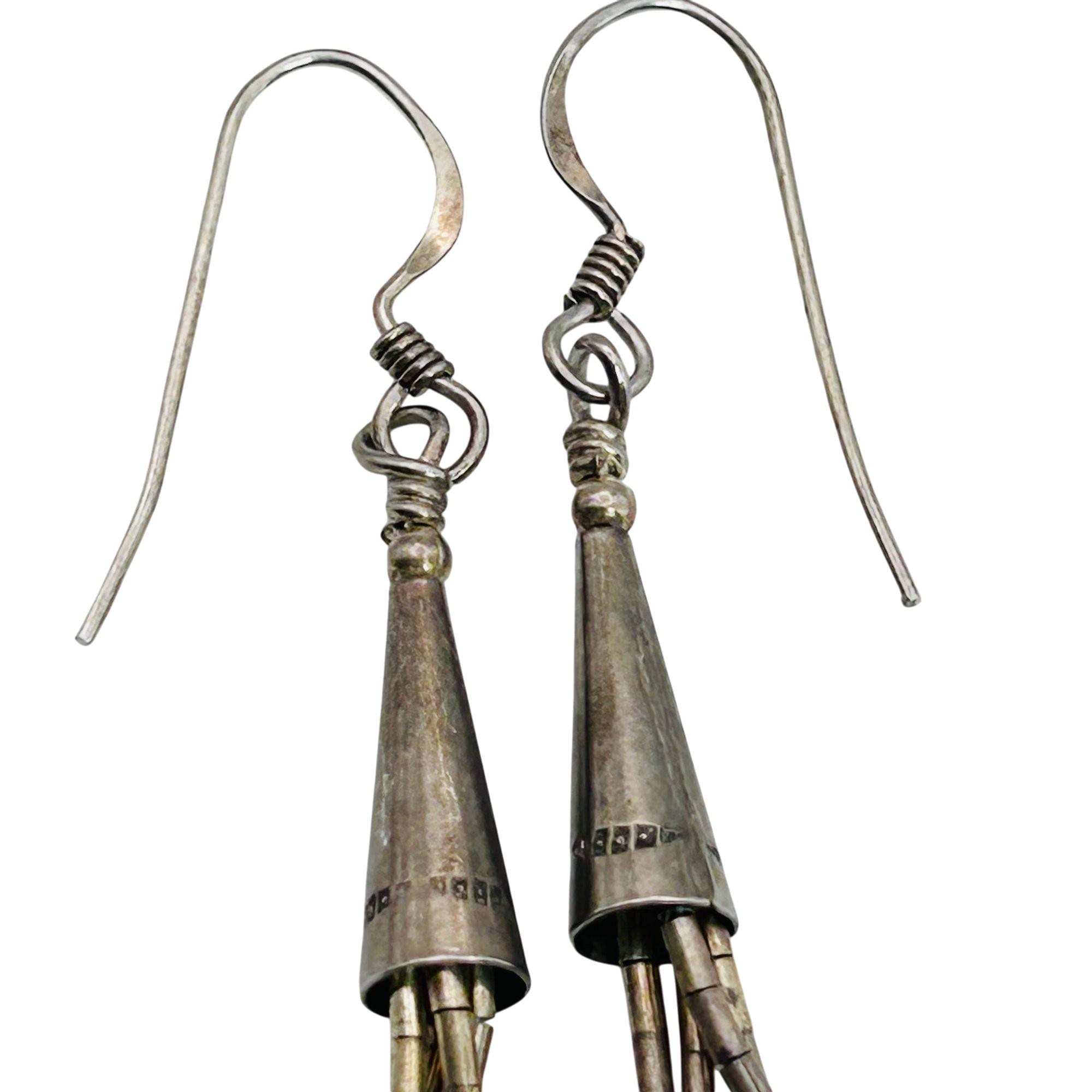 Southwest Sterling Turquoise Bead Earrings