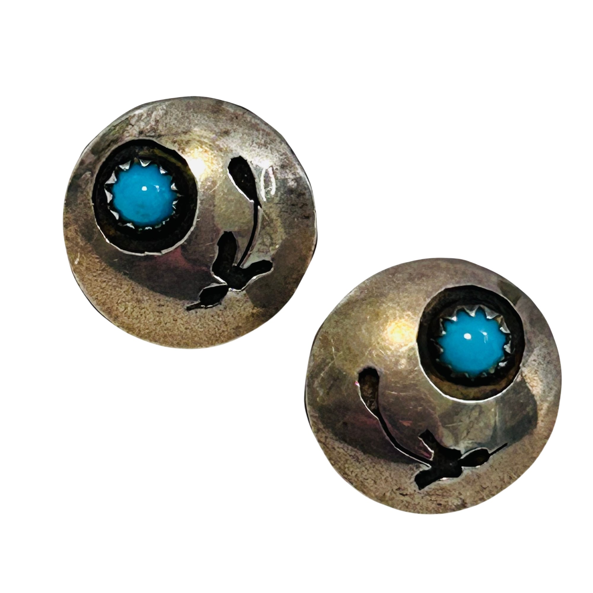 Navajo Sterling Turquoise Earrings