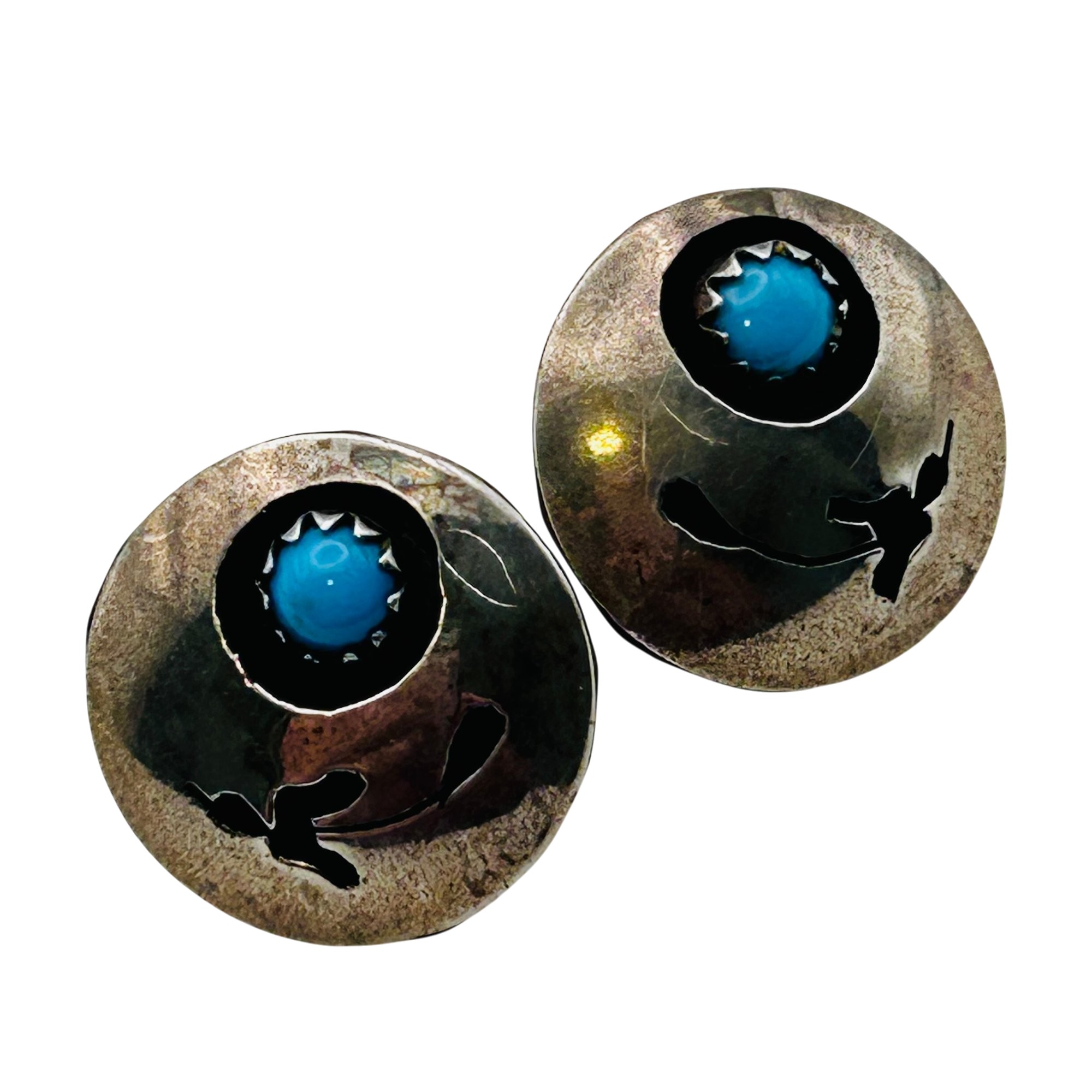Navajo Sterling Turquoise Earrings