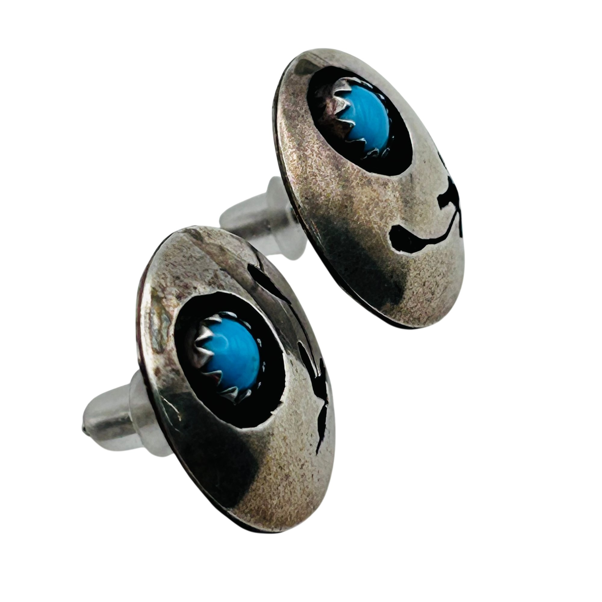 Navajo Sterling Turquoise Earrings