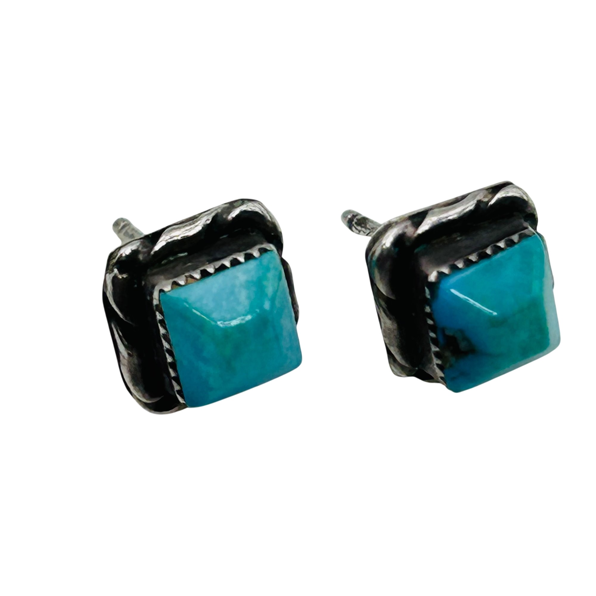 Navajo Sterling Turquoise Earrings