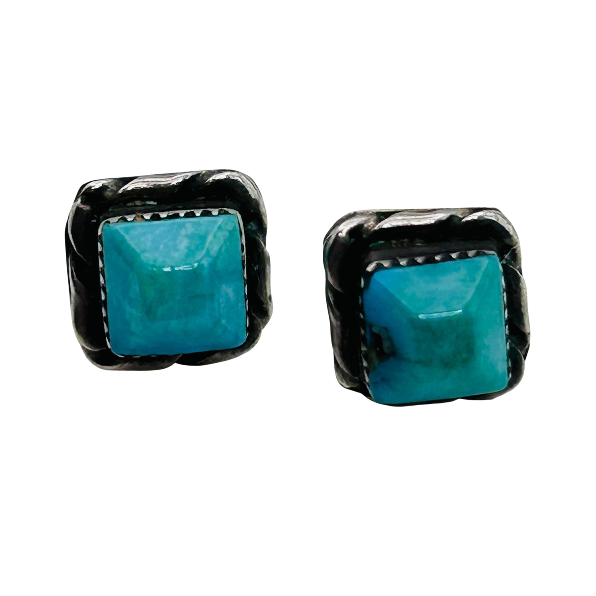 Navajo Sterling Turquoise Earrings