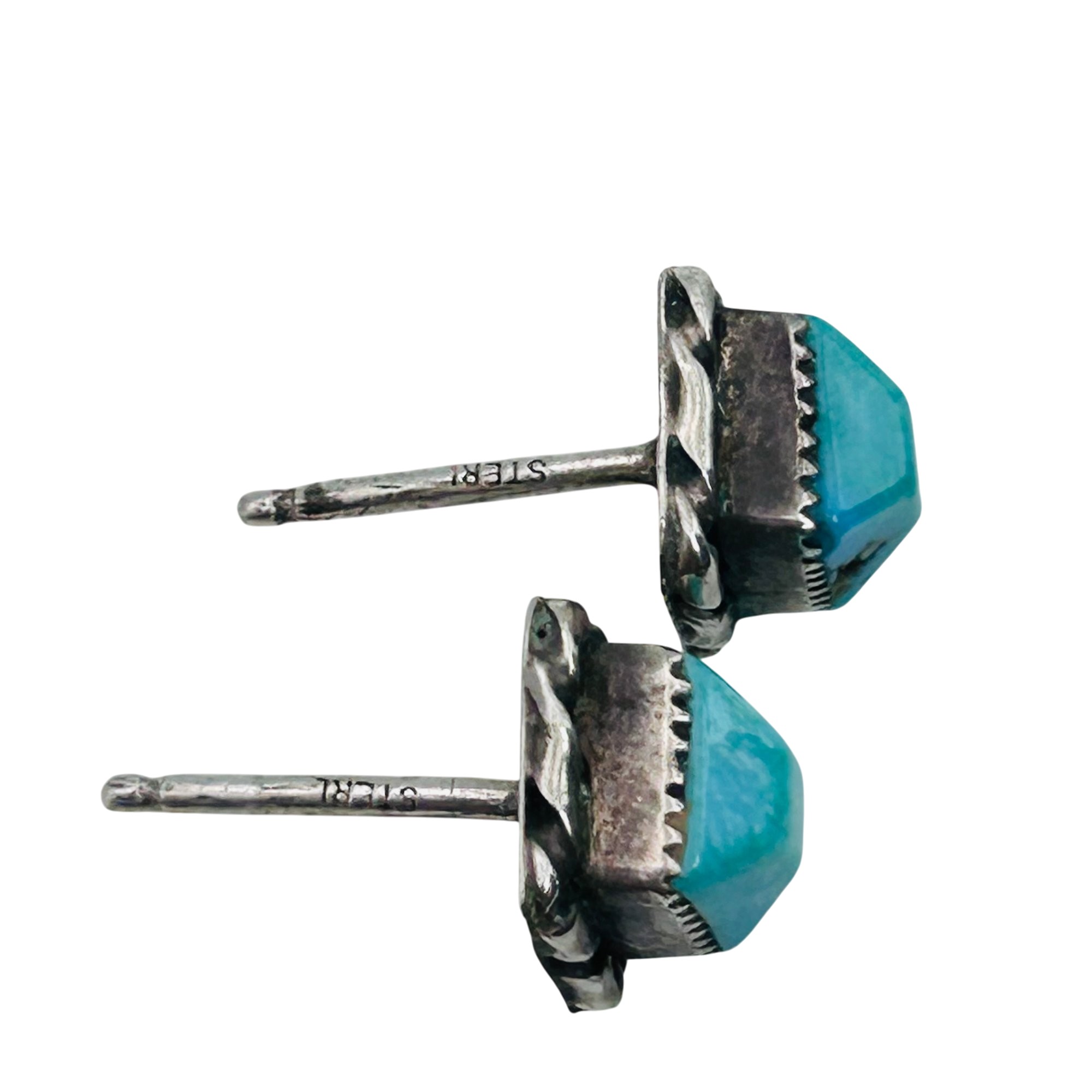Navajo Sterling Turquoise Earrings