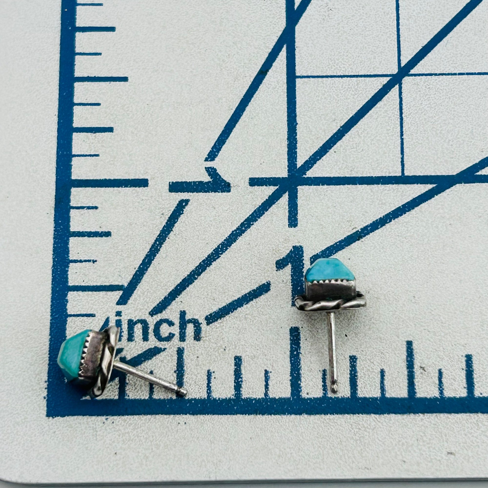 Navajo Sterling Turquoise Earrings