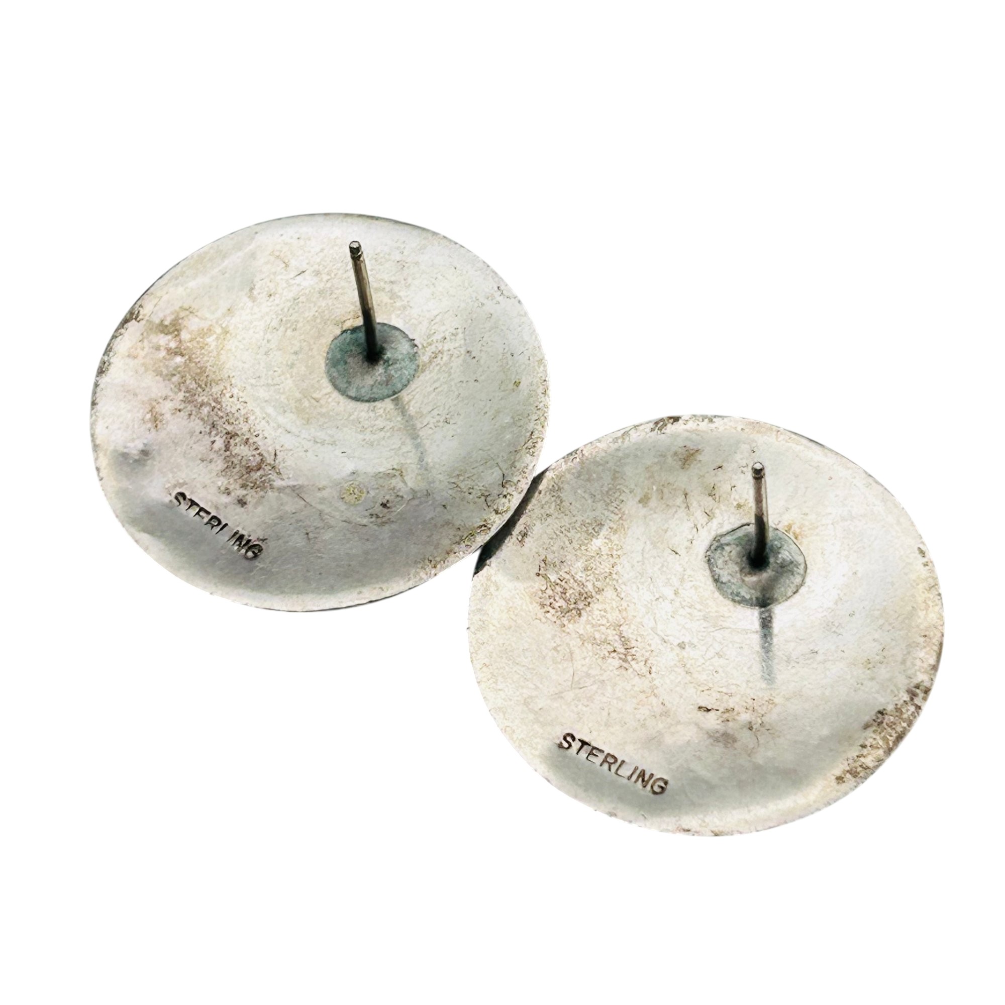 Navajo Sterling Dome Earrings