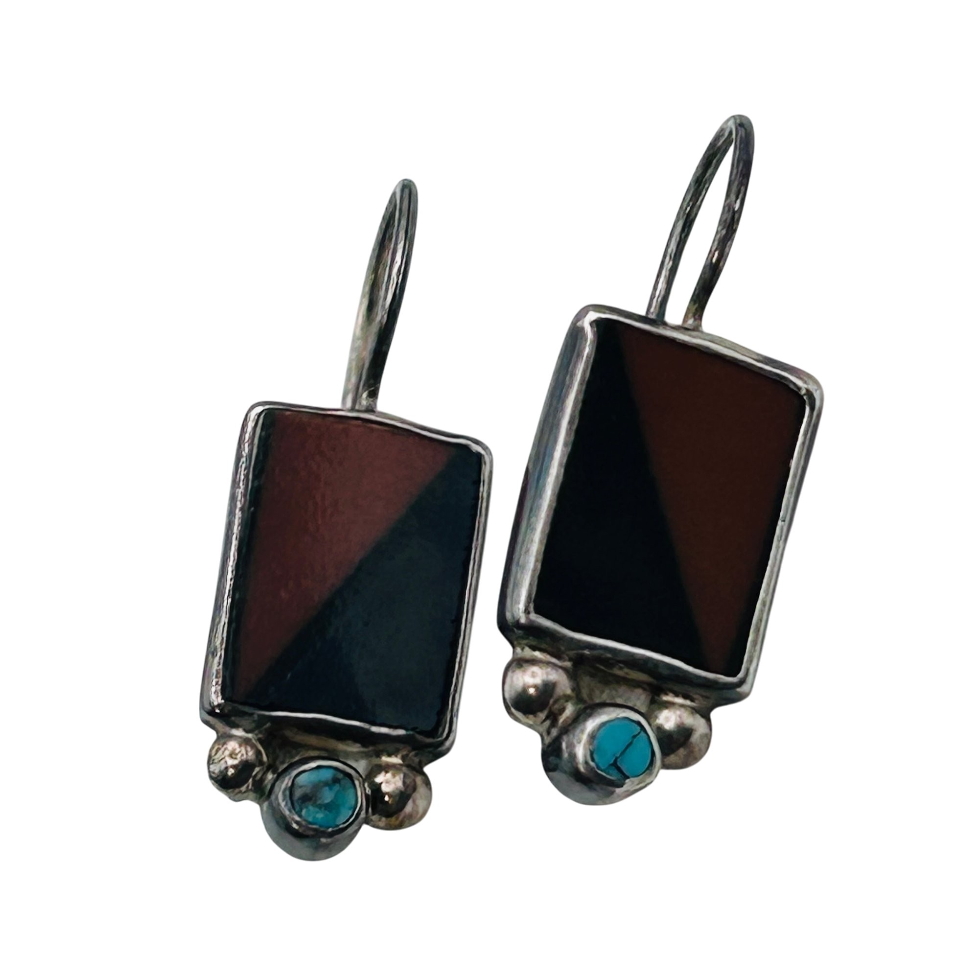 Signed Native Sterling Earring