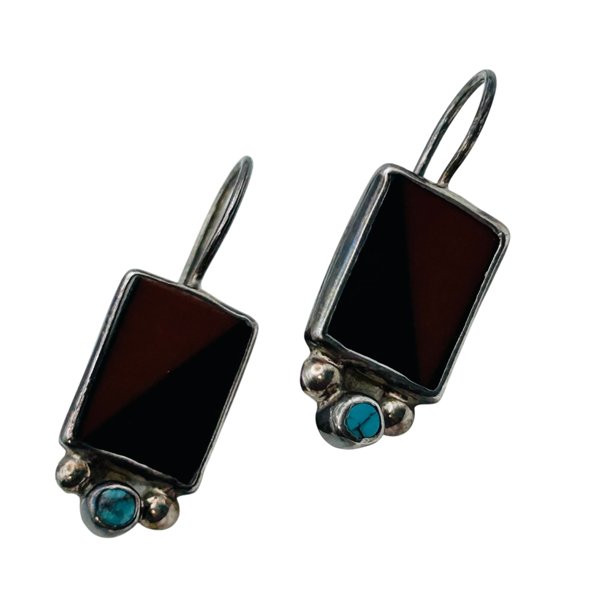 Signed Native Sterling Earring
