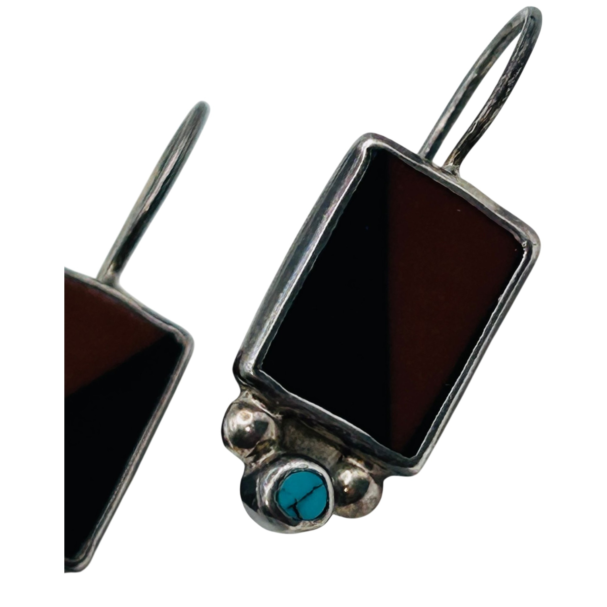 Signed Native Sterling Earring