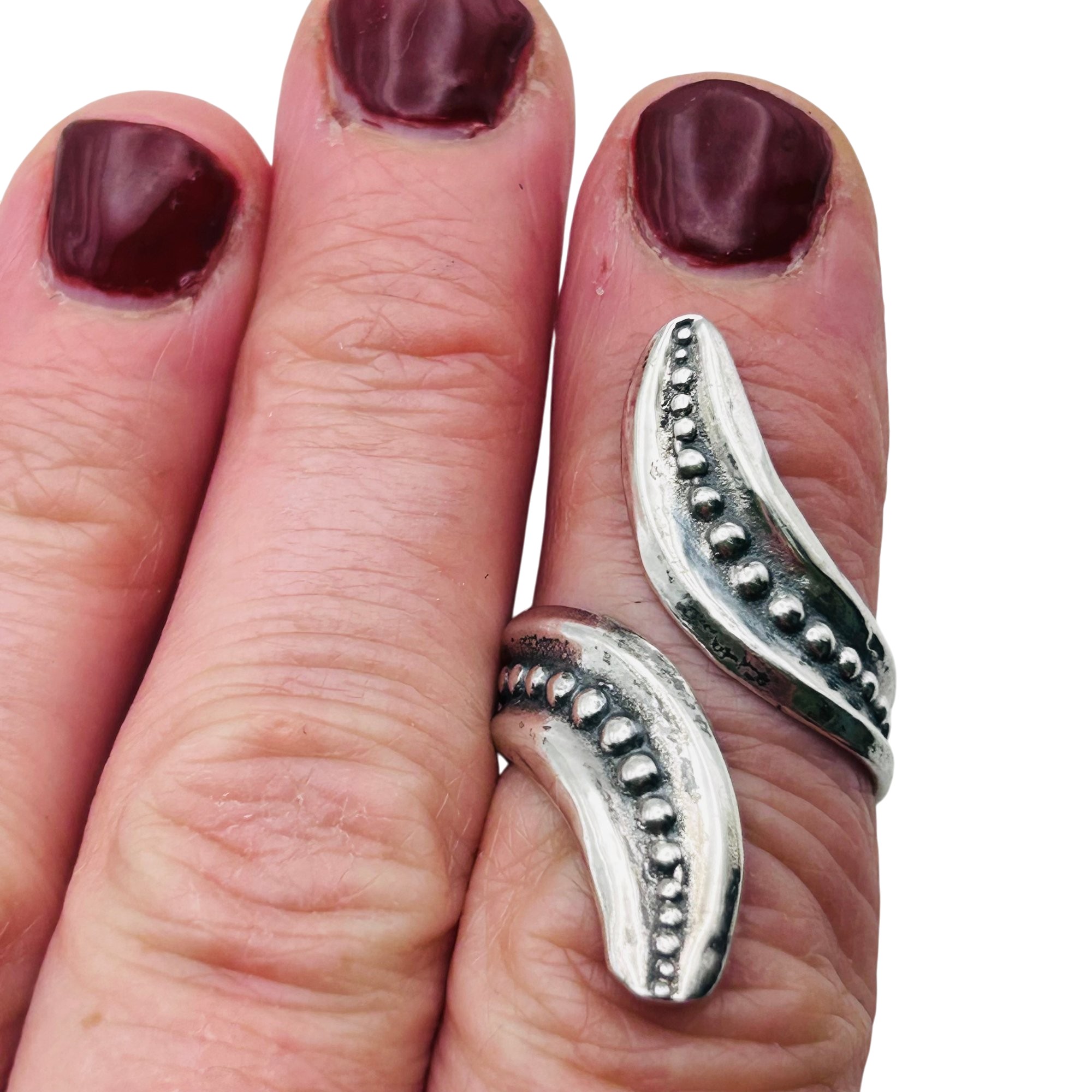 Cellini Sterling Bypass Adjustable Ring