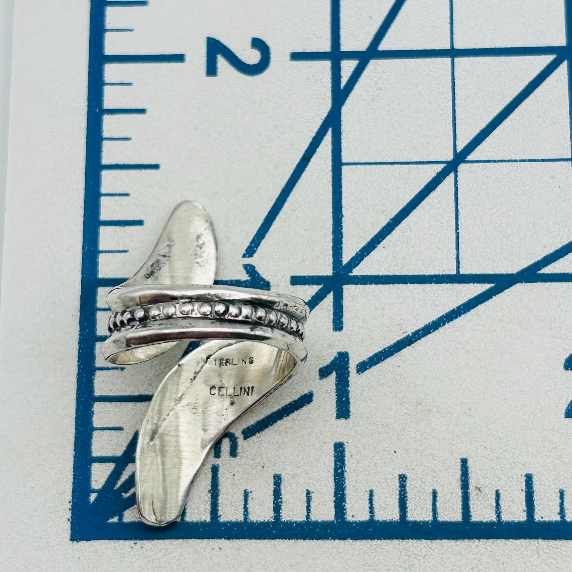 Cellini Sterling Bypass Adjustable Ring