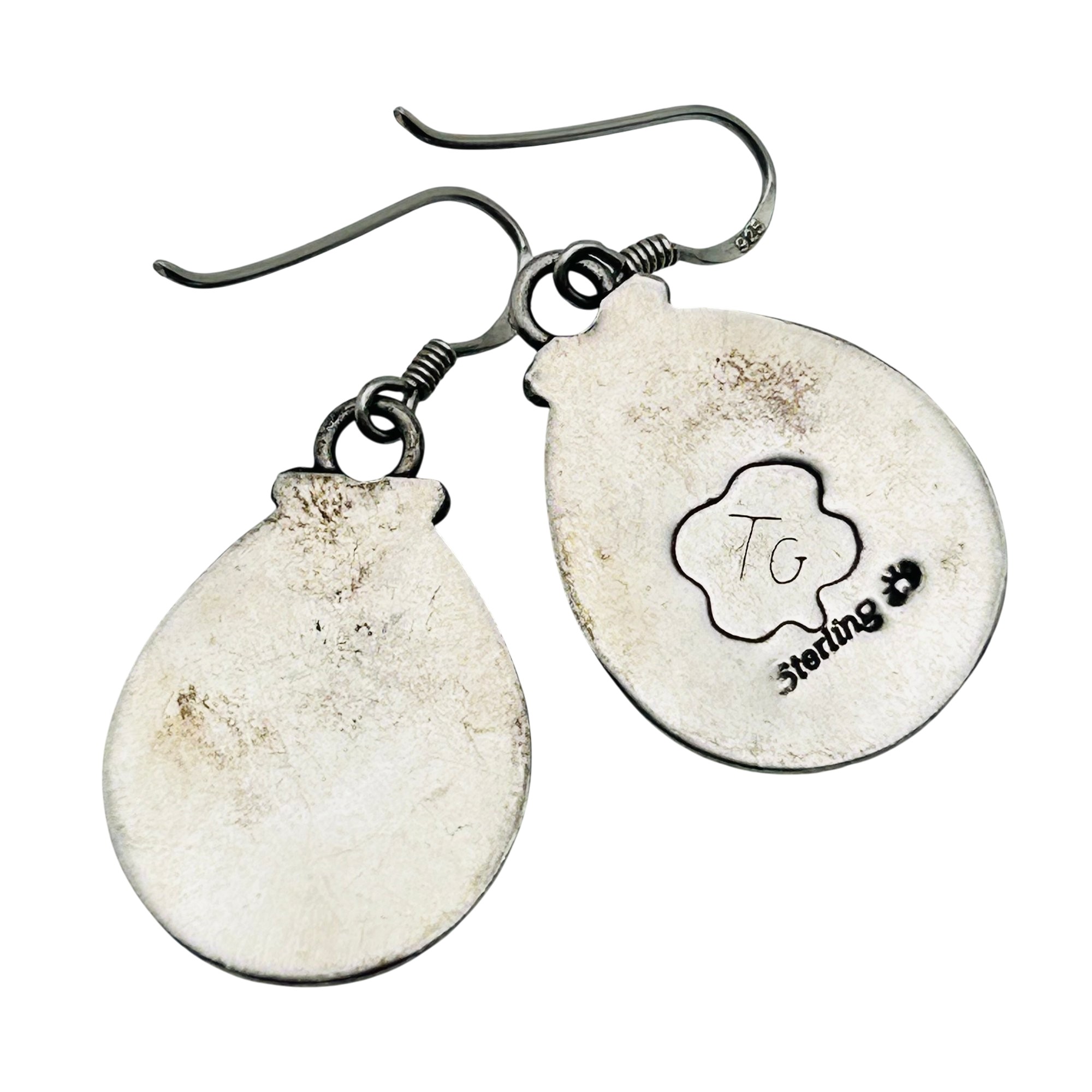 Teddy Goodluck Navajo Sterling Onyx Earrings