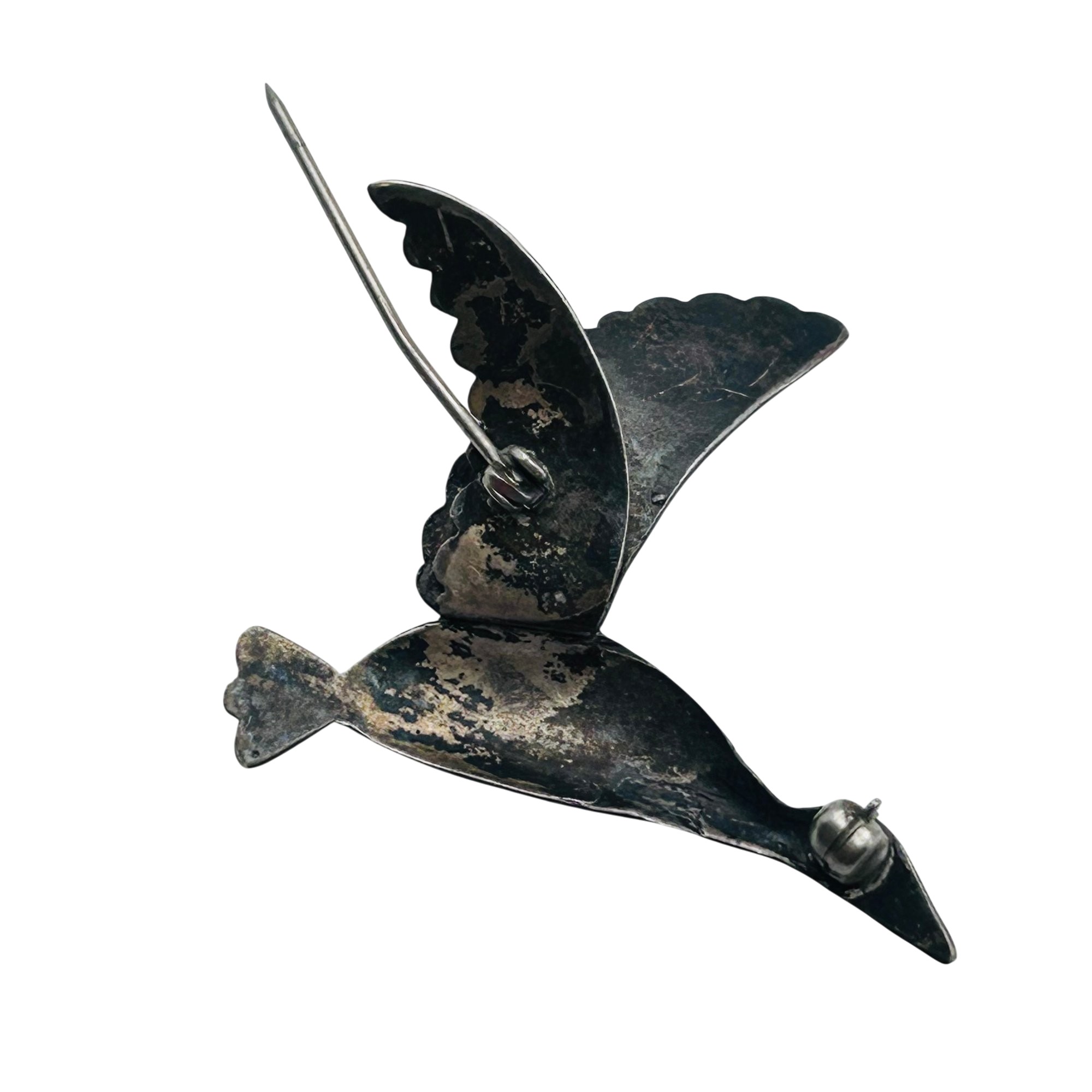 Vintage Navajo Sterling Bird Brooch
