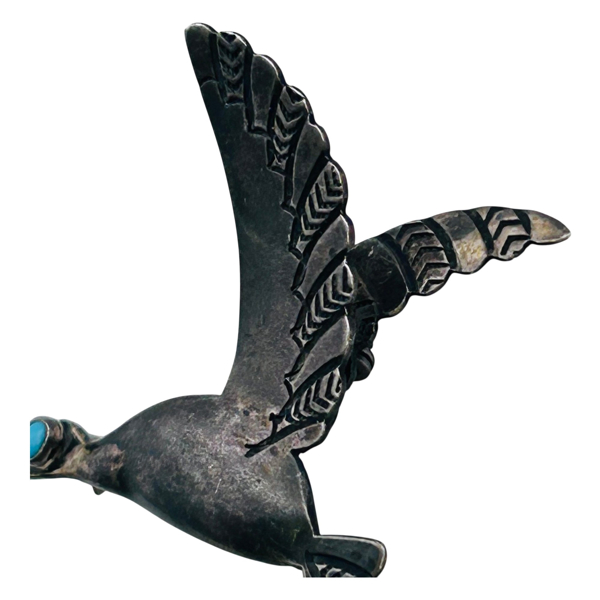 Vintage Navajo Sterling Bird Brooch