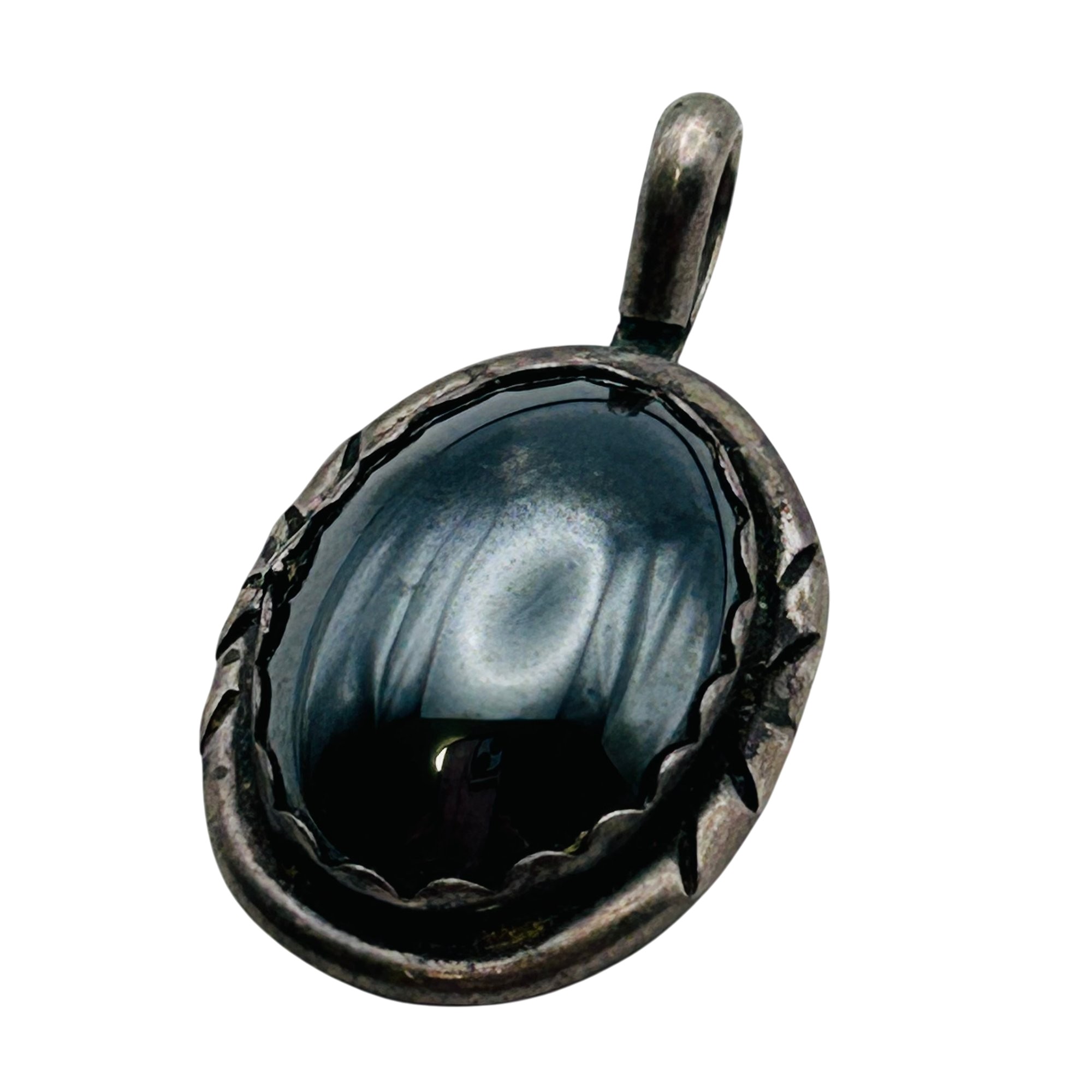 Navajo Sterling Hematite Pendant
