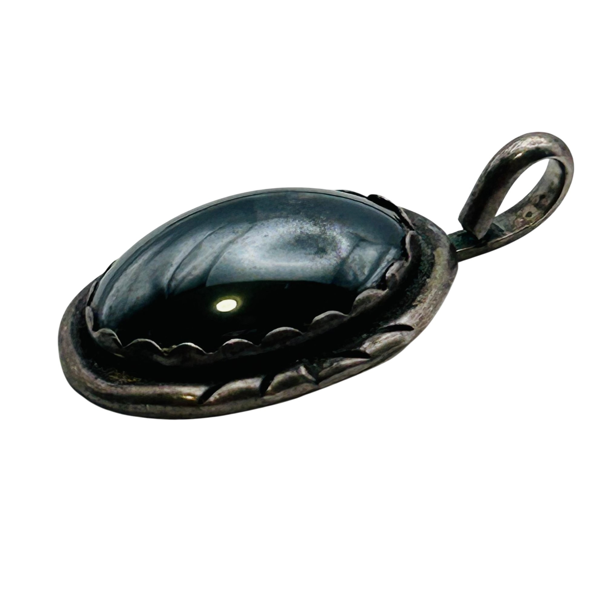 Navajo Sterling Hematite Pendant