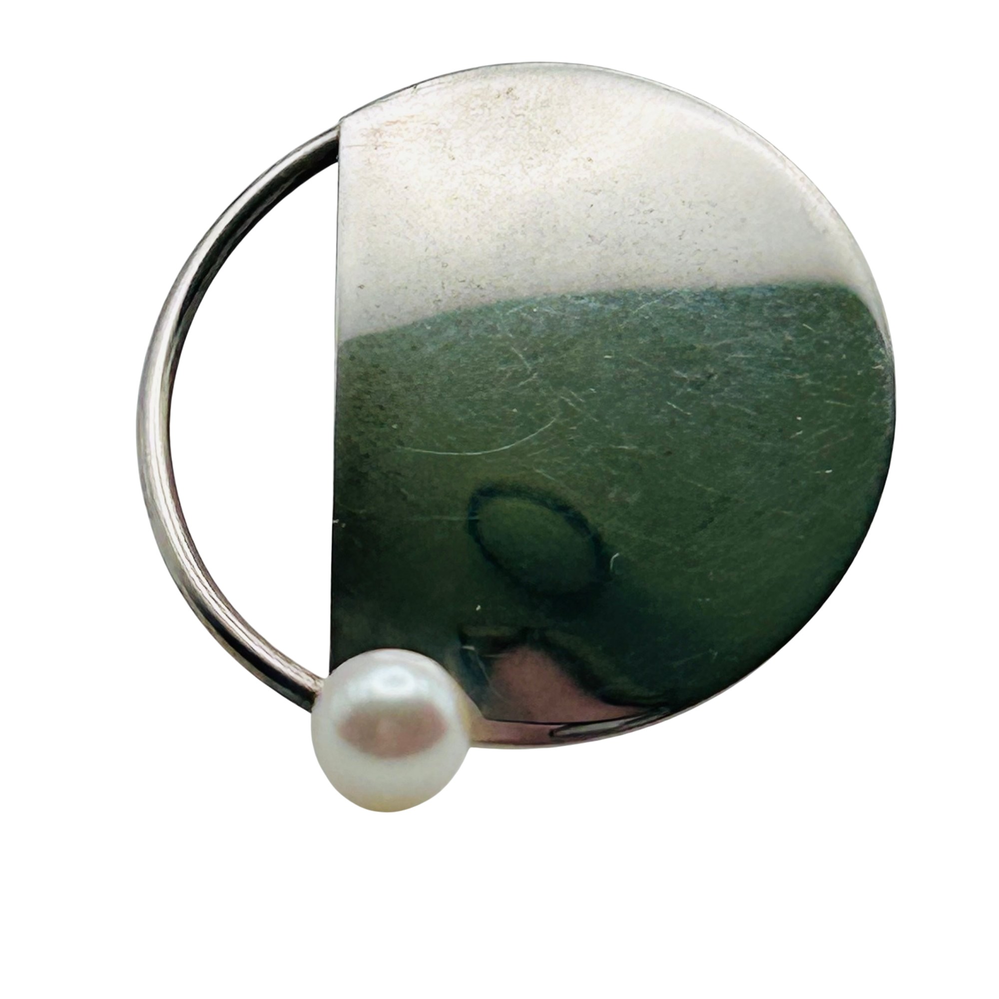 J. Gray Sterling Pearl Earrings