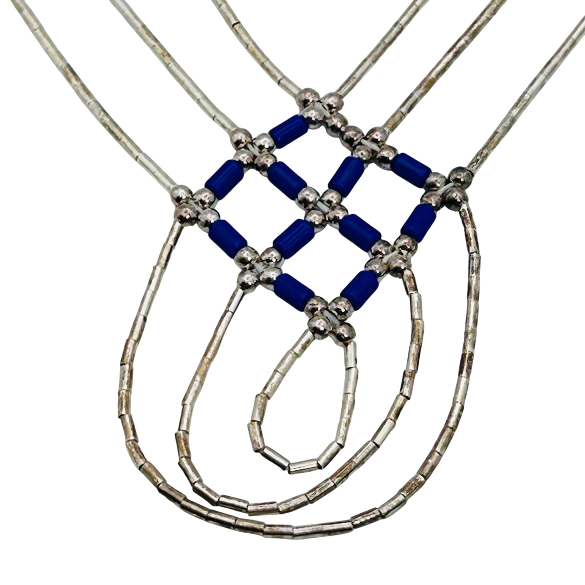 Southwest Sterling Liquid Silver Necklace