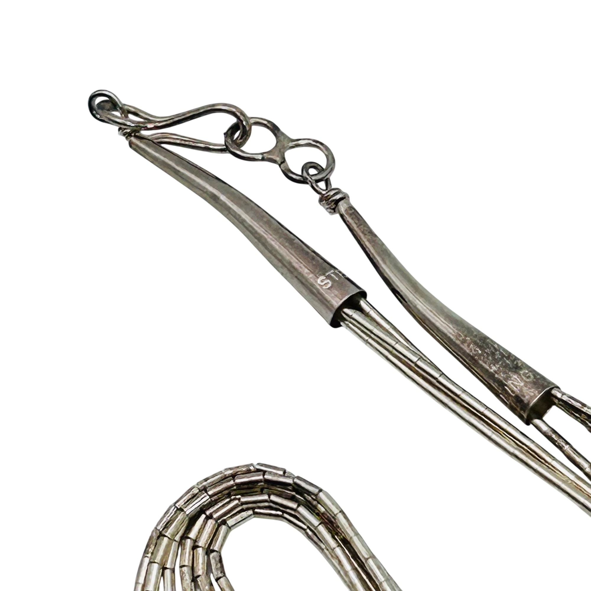Southwest Sterling Liquid Silver Necklace