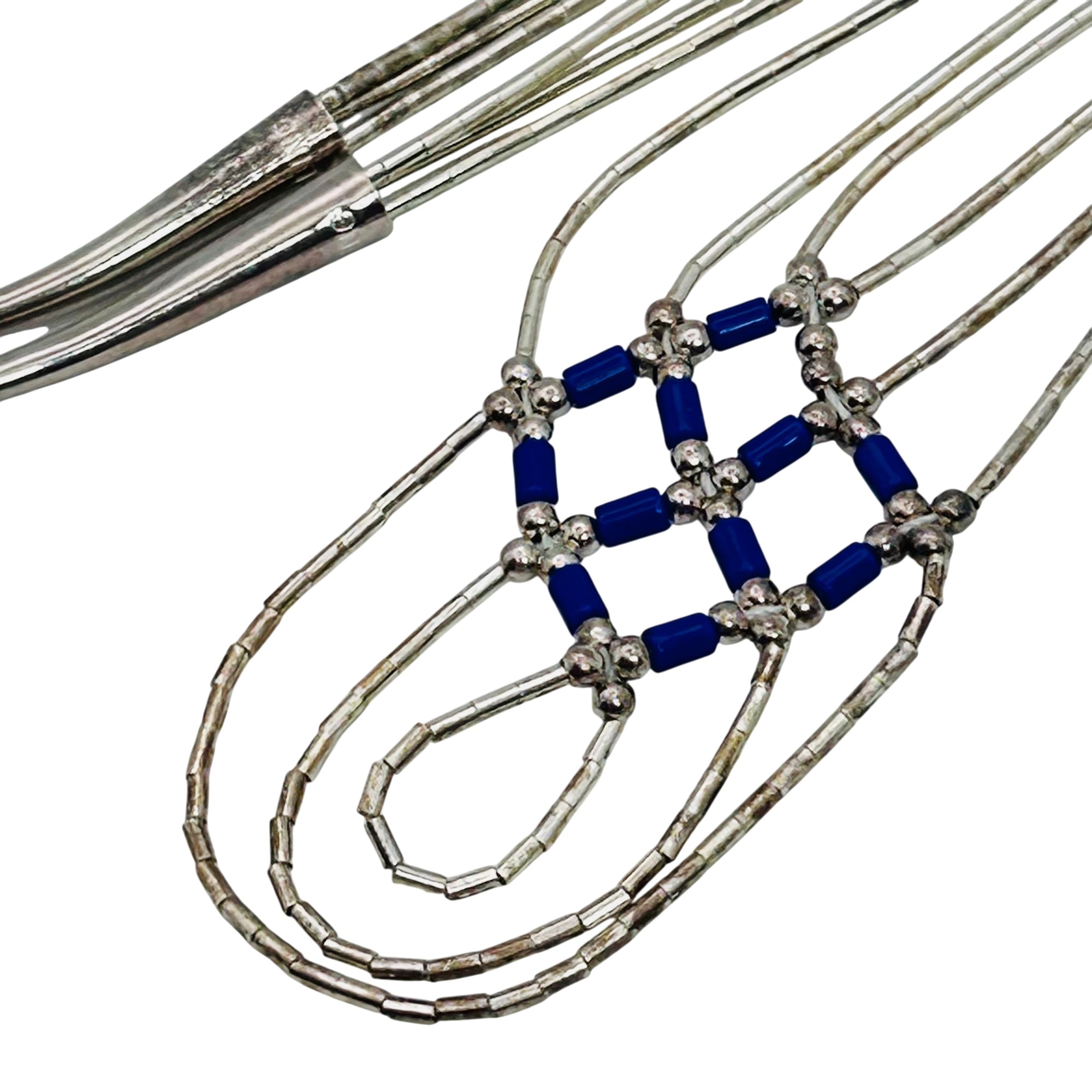 Southwest Sterling Liquid Silver Necklace