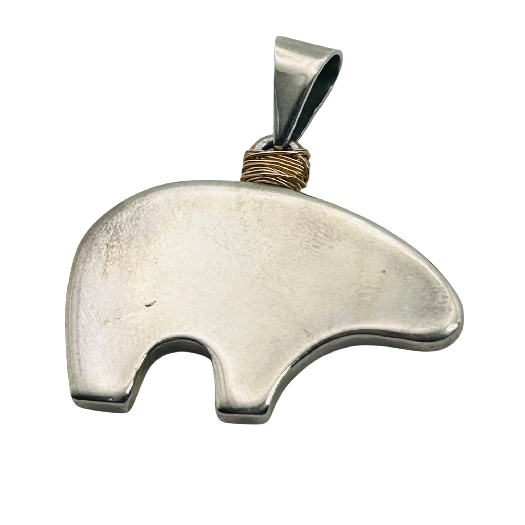 The Golden Bear Vail, Colorado Sterling Bear Pendant