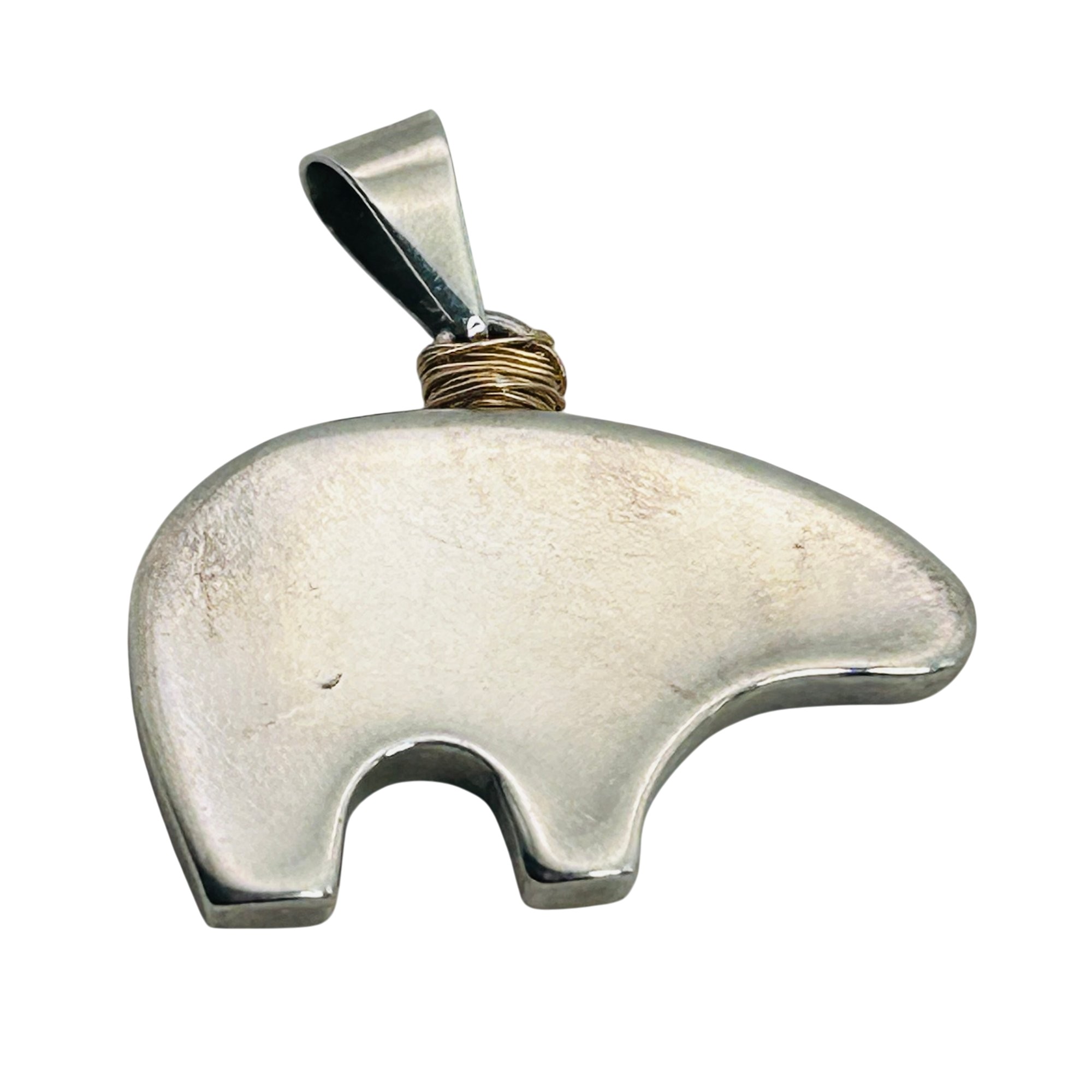 The Golden Bear Vail, Colorado Sterling Bear Pendant