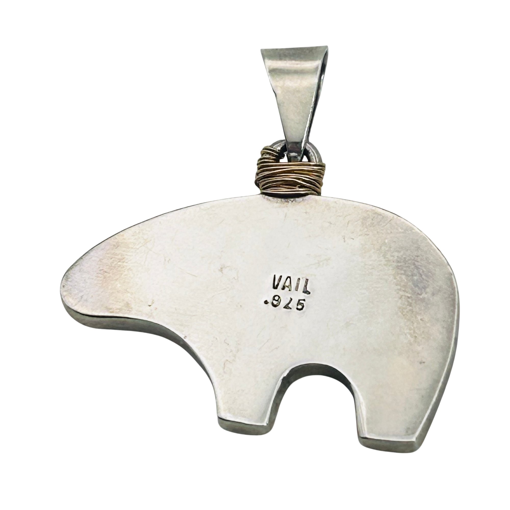 The Golden Bear Vail, Colorado Sterling Bear Pendant
