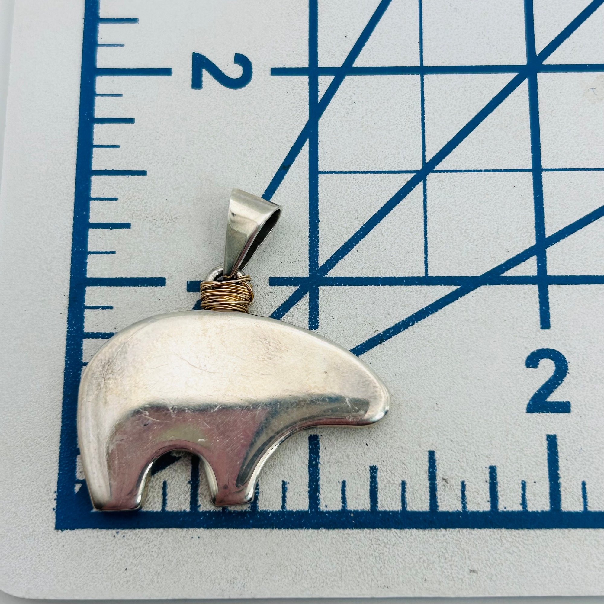 The Golden Bear Vail, Colorado Sterling Bear Pendant