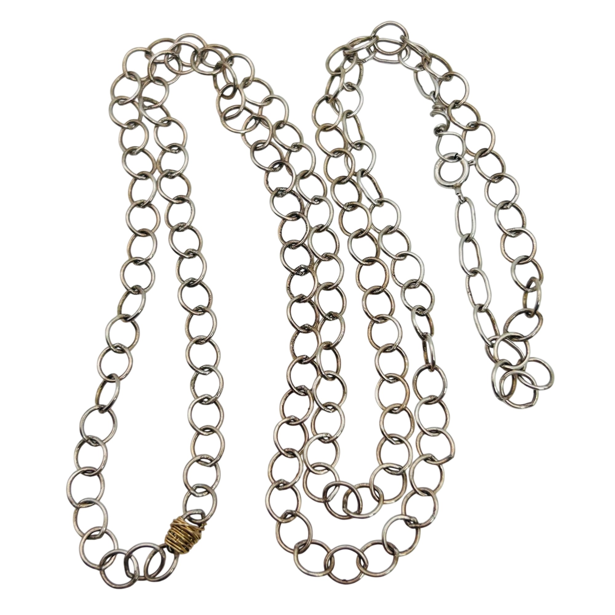 The Golden Bear Vail, Colorado sterling Cable Chain Necklace