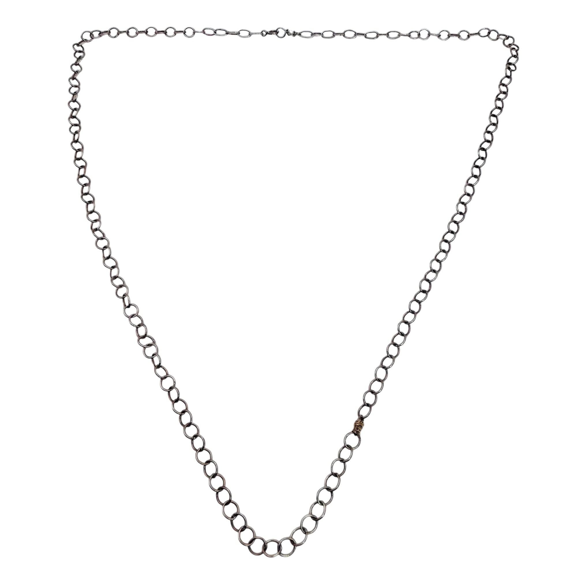 The Golden Bear Vail, Colorado sterling Cable Chain Necklace